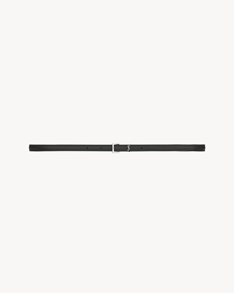 CASSANDRE ceinture extra-fine en cuir lisse
