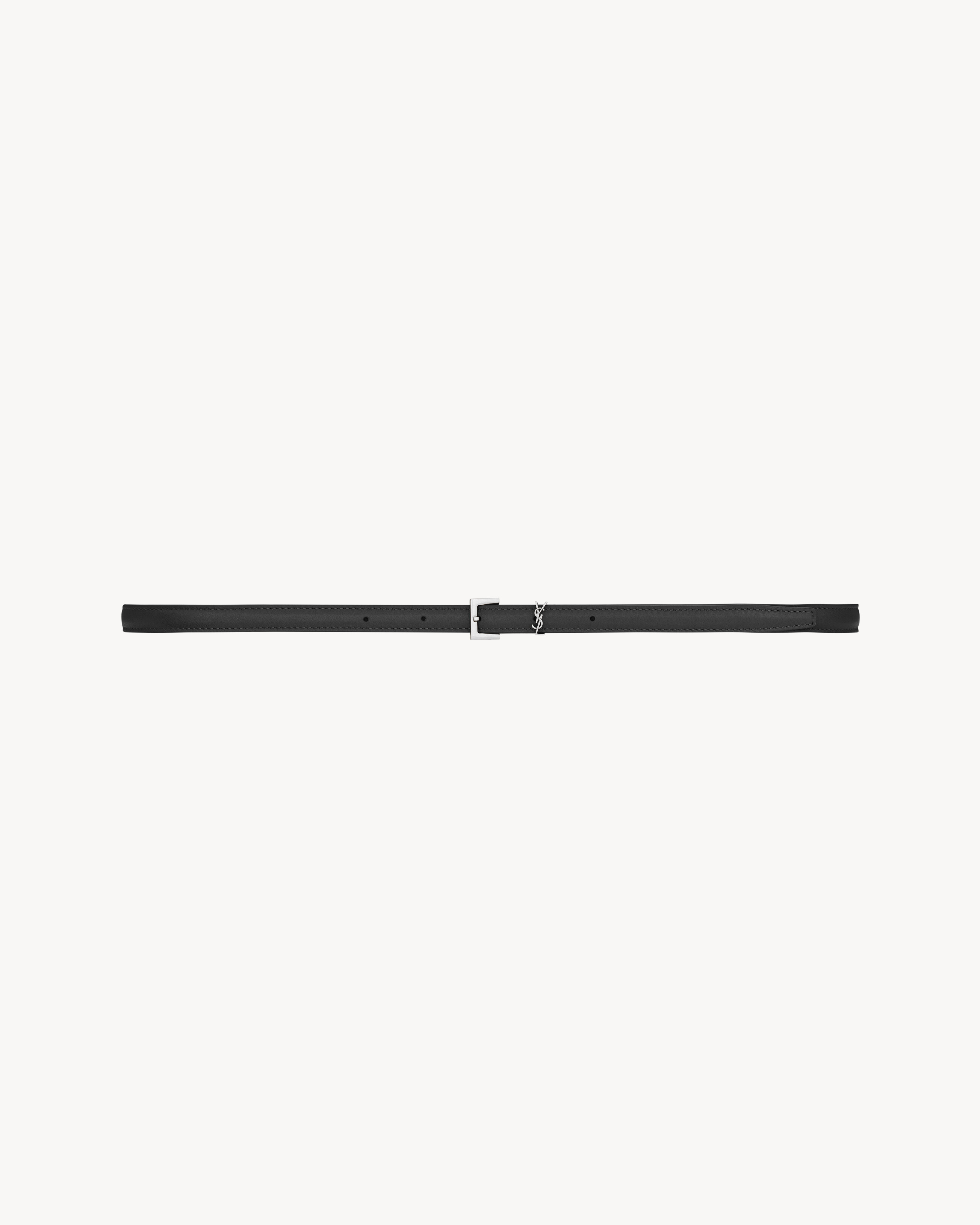 CASSANDRE extra thin belt in smooth leather