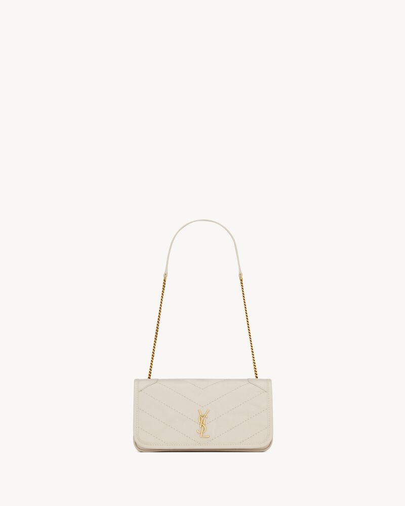 NIKI chain pouch in vintage leather