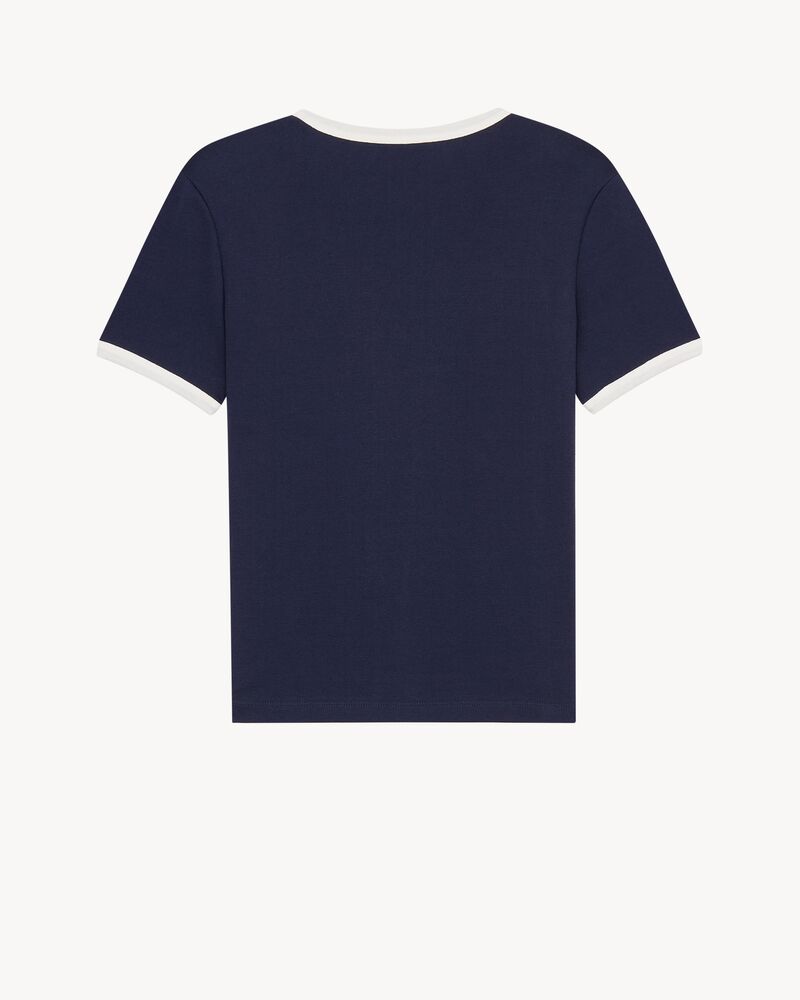 CASSANDRE T-shirt in ribbed cotton jersey