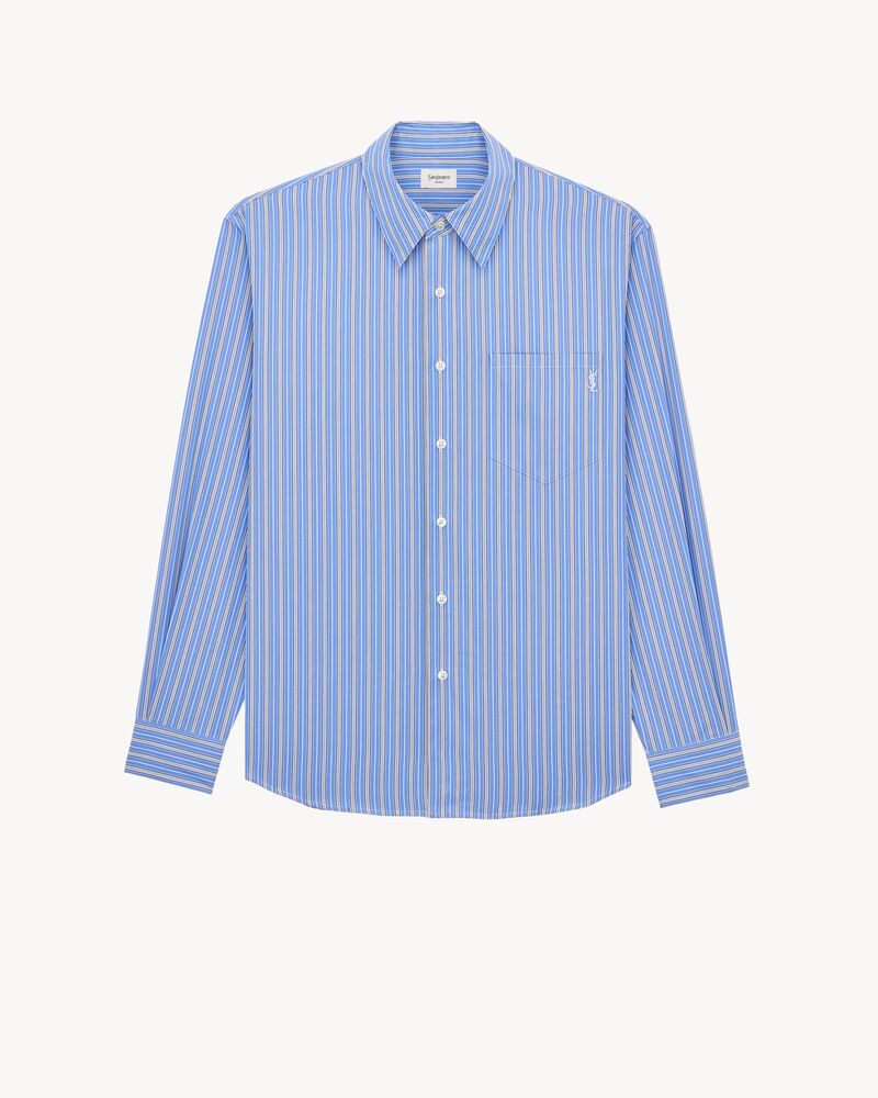 CASSANDRE shirt in striped cotton poplin