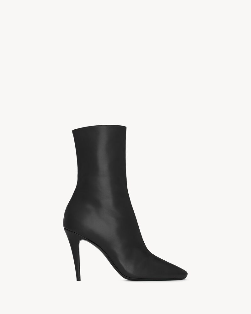 CAPUCINE booties in smooth leather