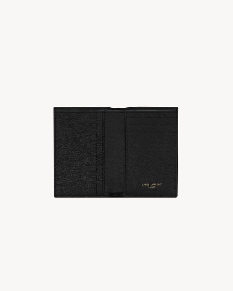 CASSANDRE credit card wallet in grain de poudre leather