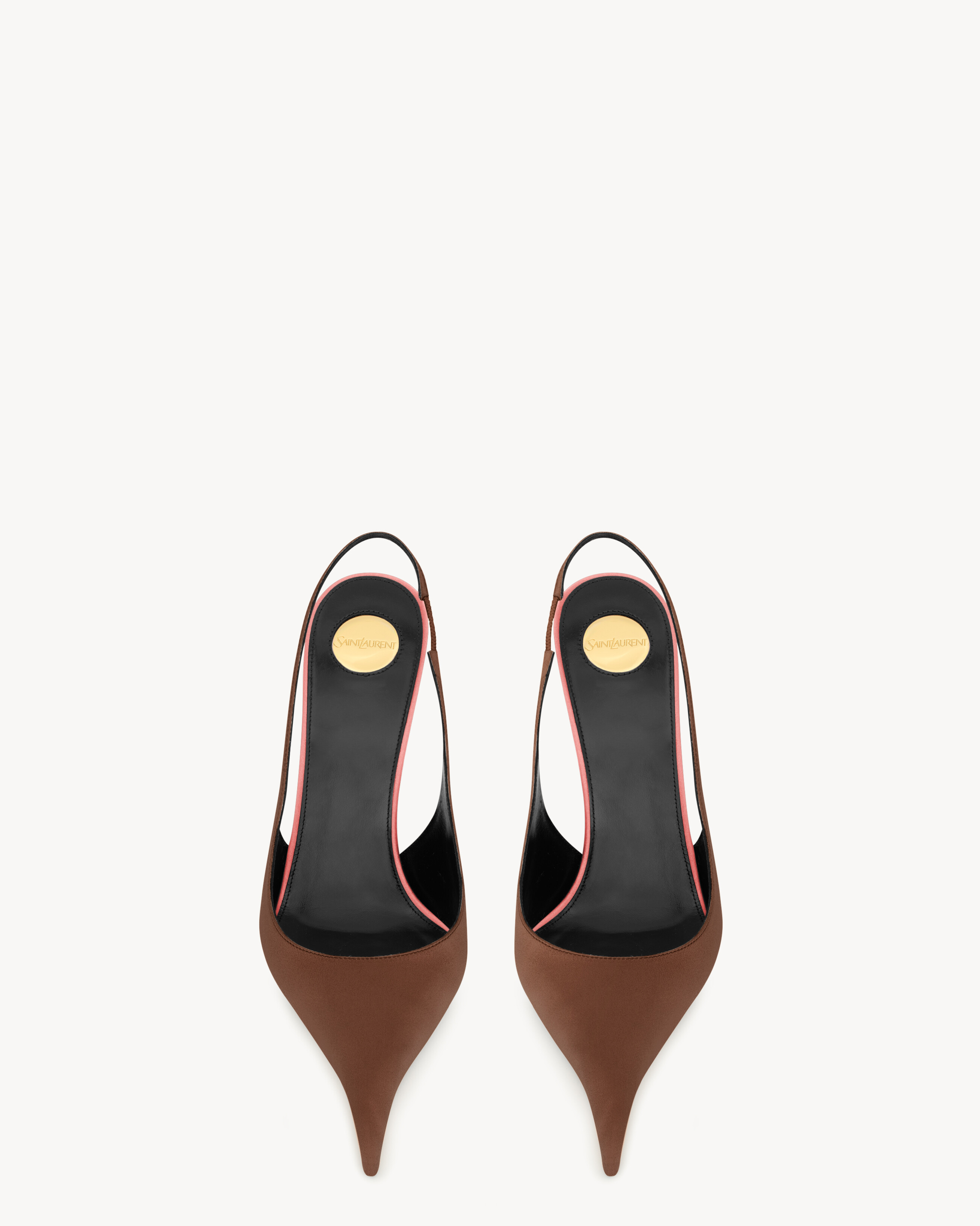 DEROCHE slingbacks en crêpe satin