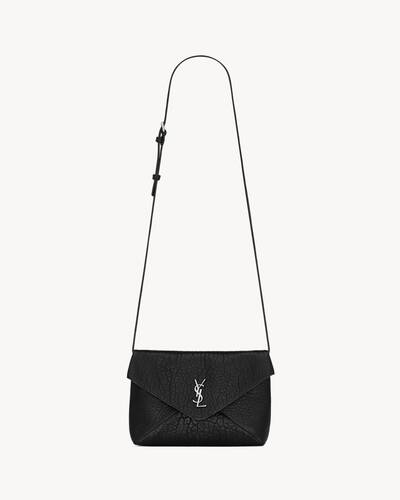 CASSANDRE envelope messenger in lambskin in Black | Saint Laurent