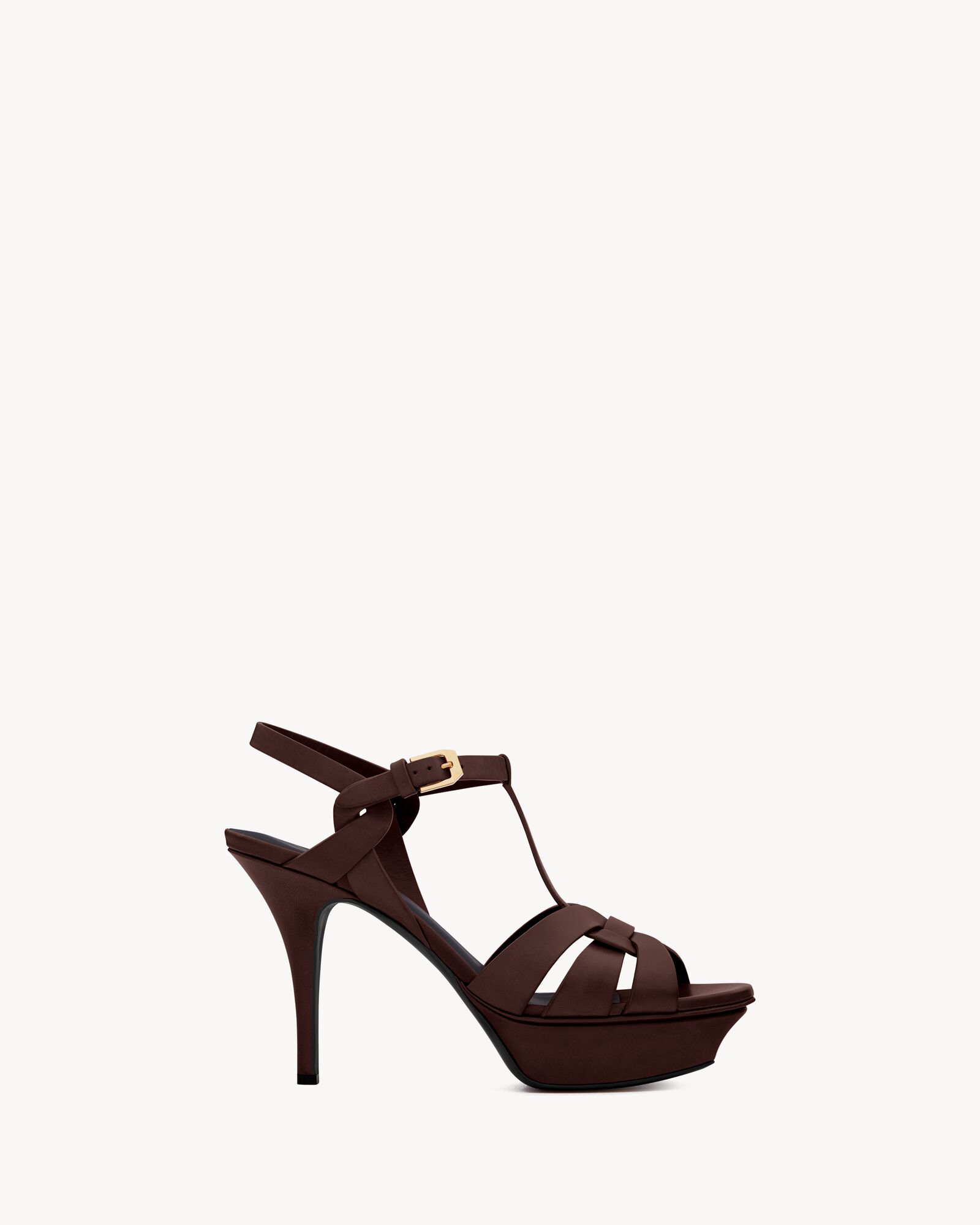 TRIBUTE platform sandals in smooth leather — 859836DWE006023