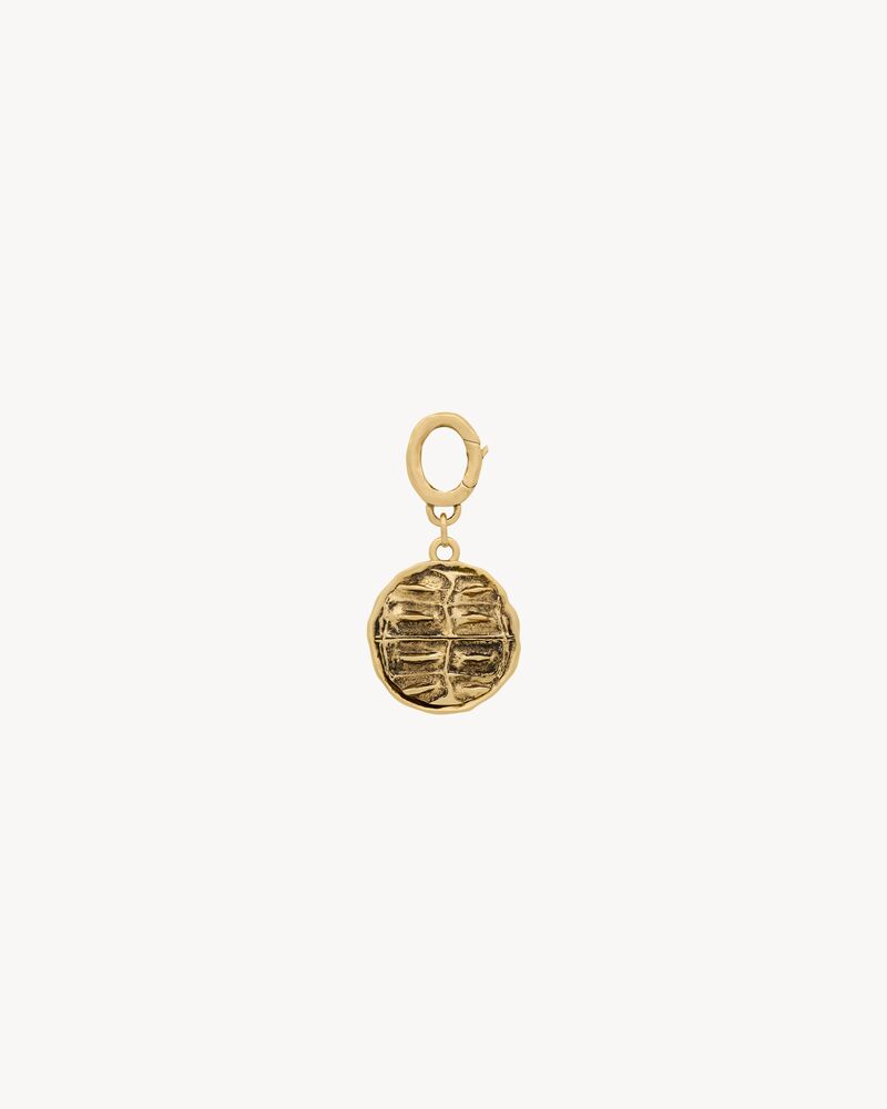 crocodile charm in metal