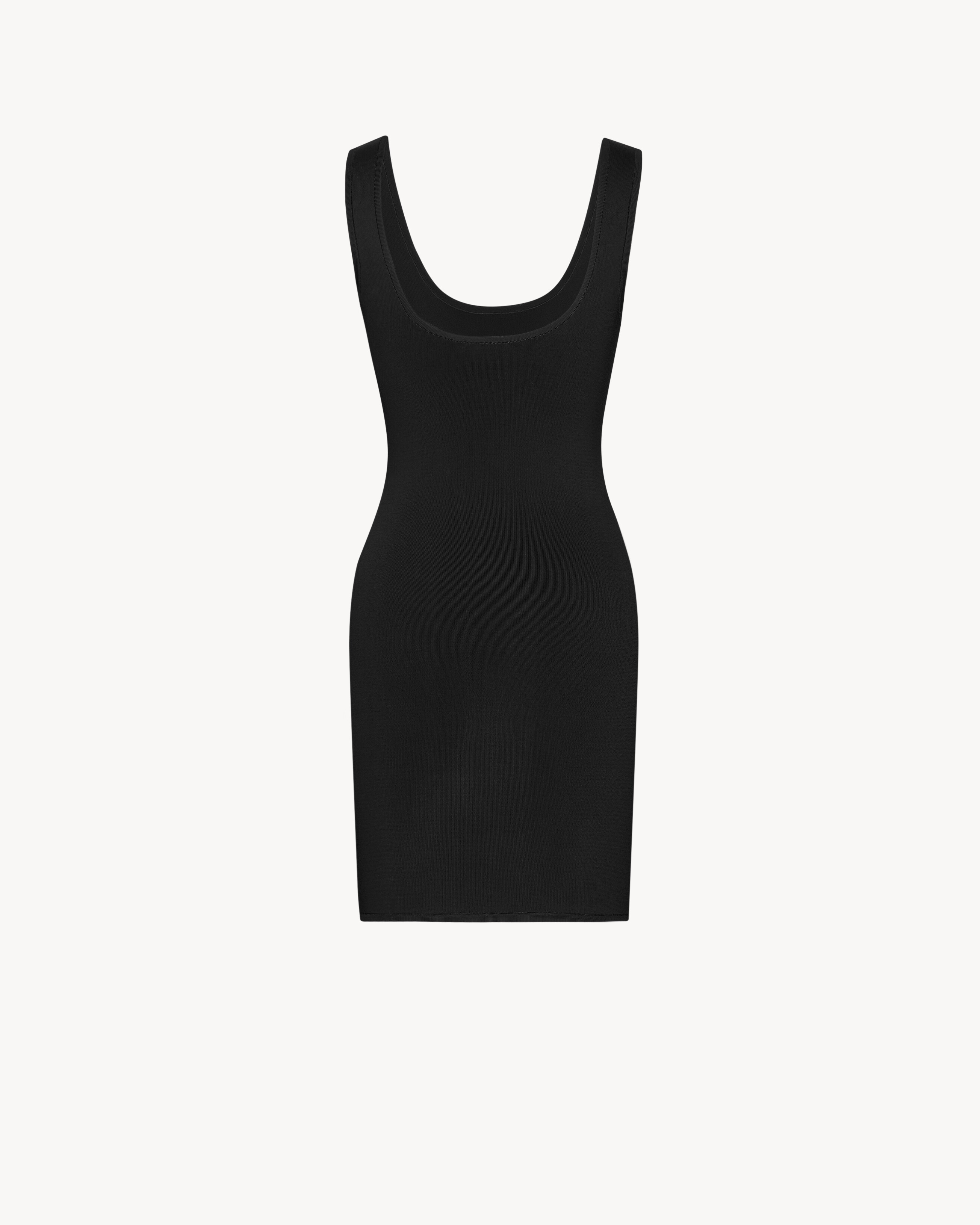 Saint Laurent Tank Mini Dress In Knit - Black - Women - XL Saint Laurent Tank Mini Dress In Knit - Black - Women - XL