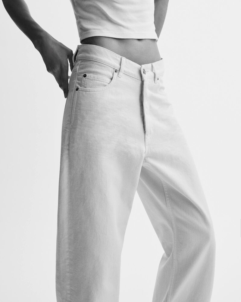 v-waist long baggy jeans