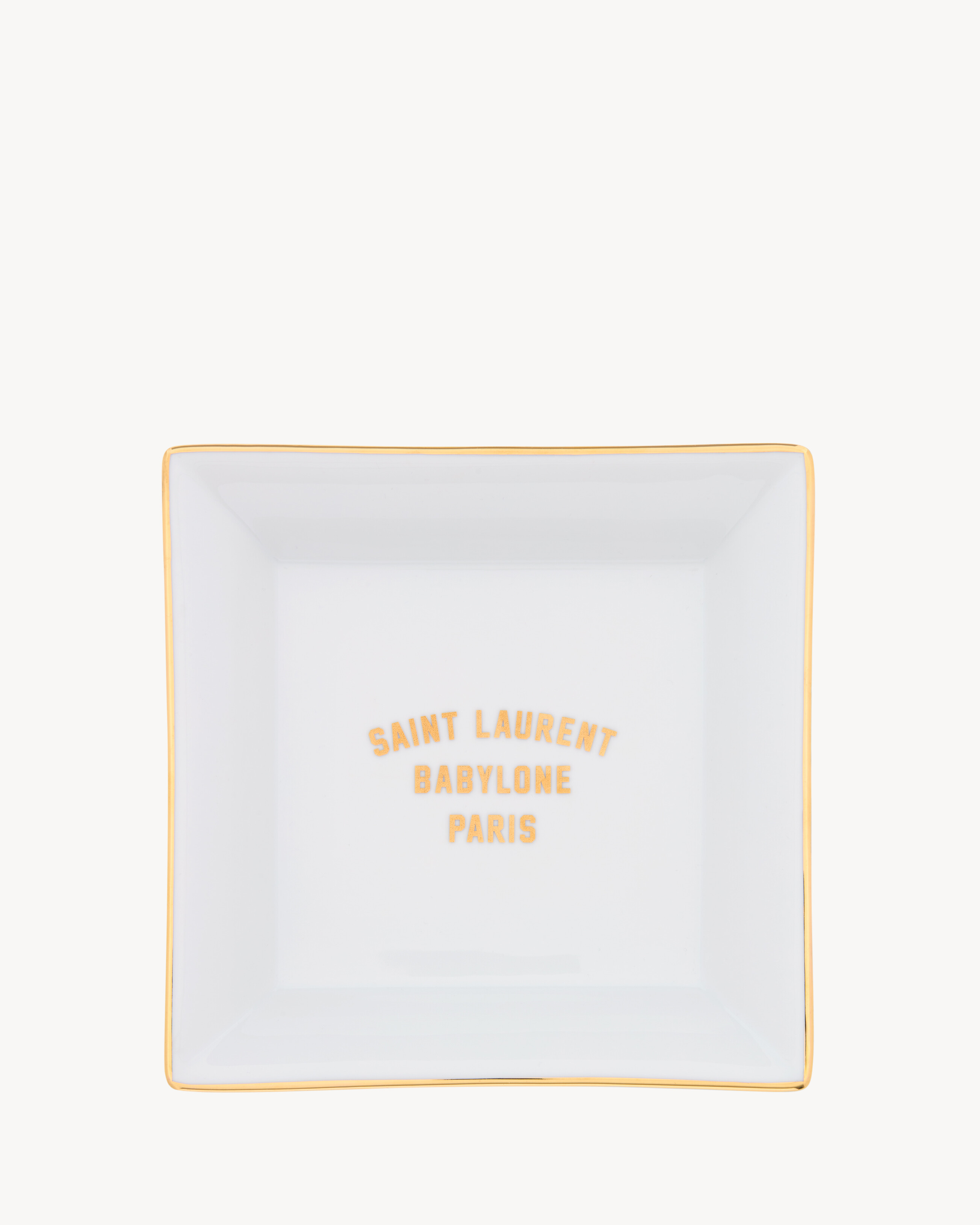 SAINT LAURENT BABYLONE PIN TRAY in White | Saint Laurent | YSL EN-ES