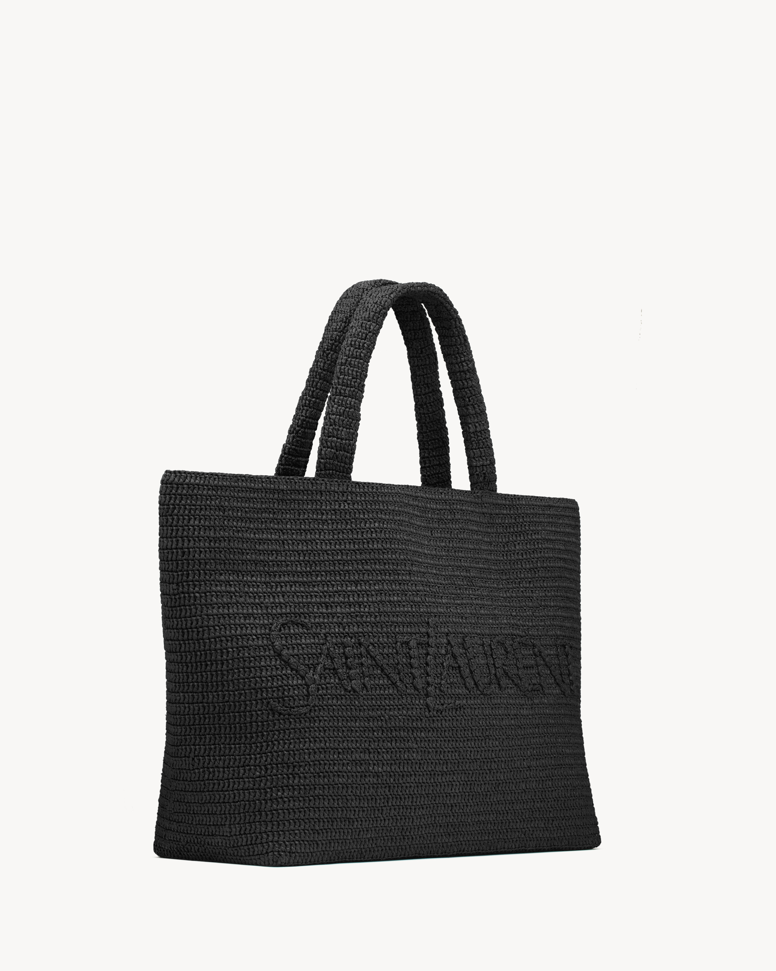 SAINT LAURENT TOTE IN RAFFIA