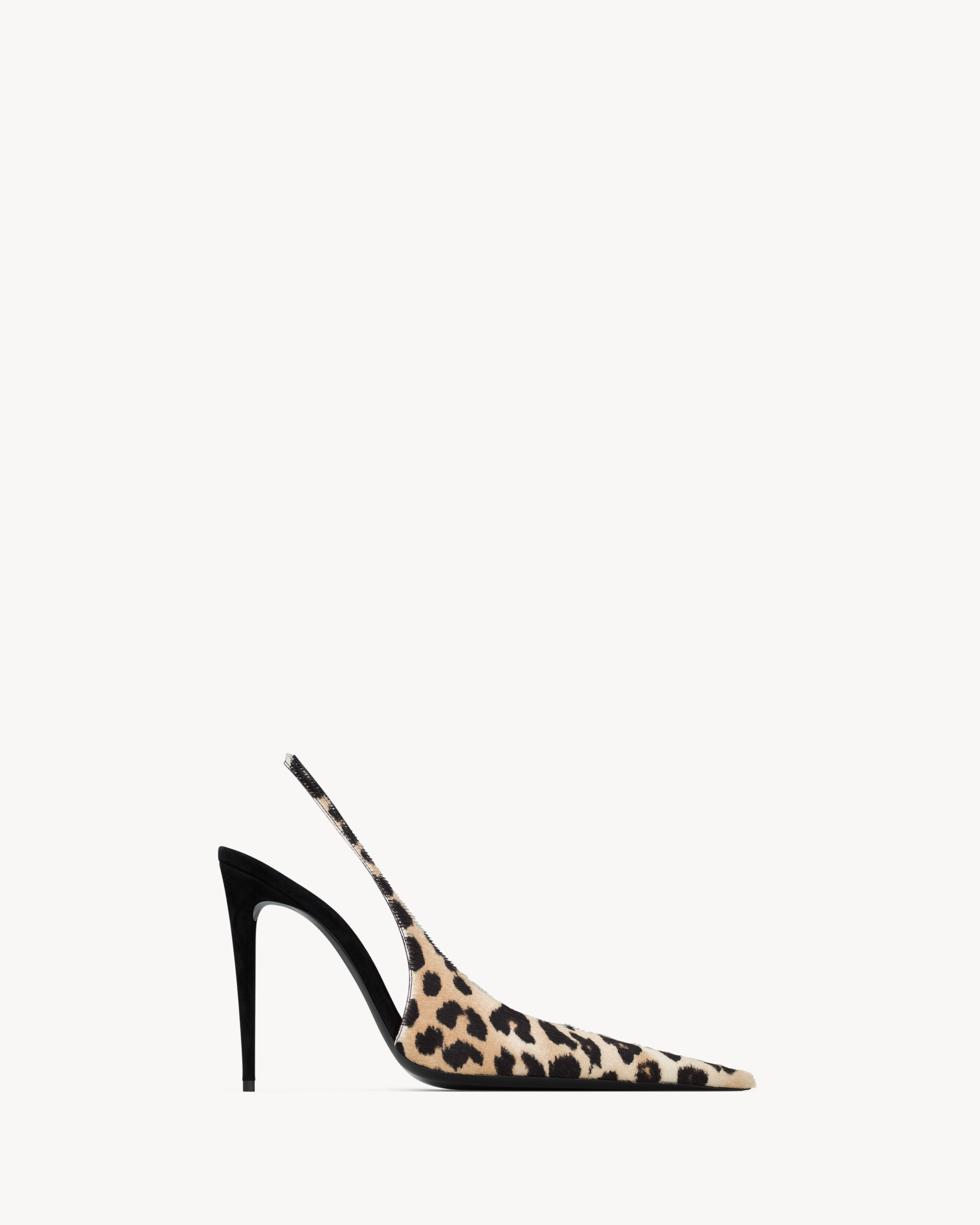 GUERMANTES slingback pumps in pony-hair leather