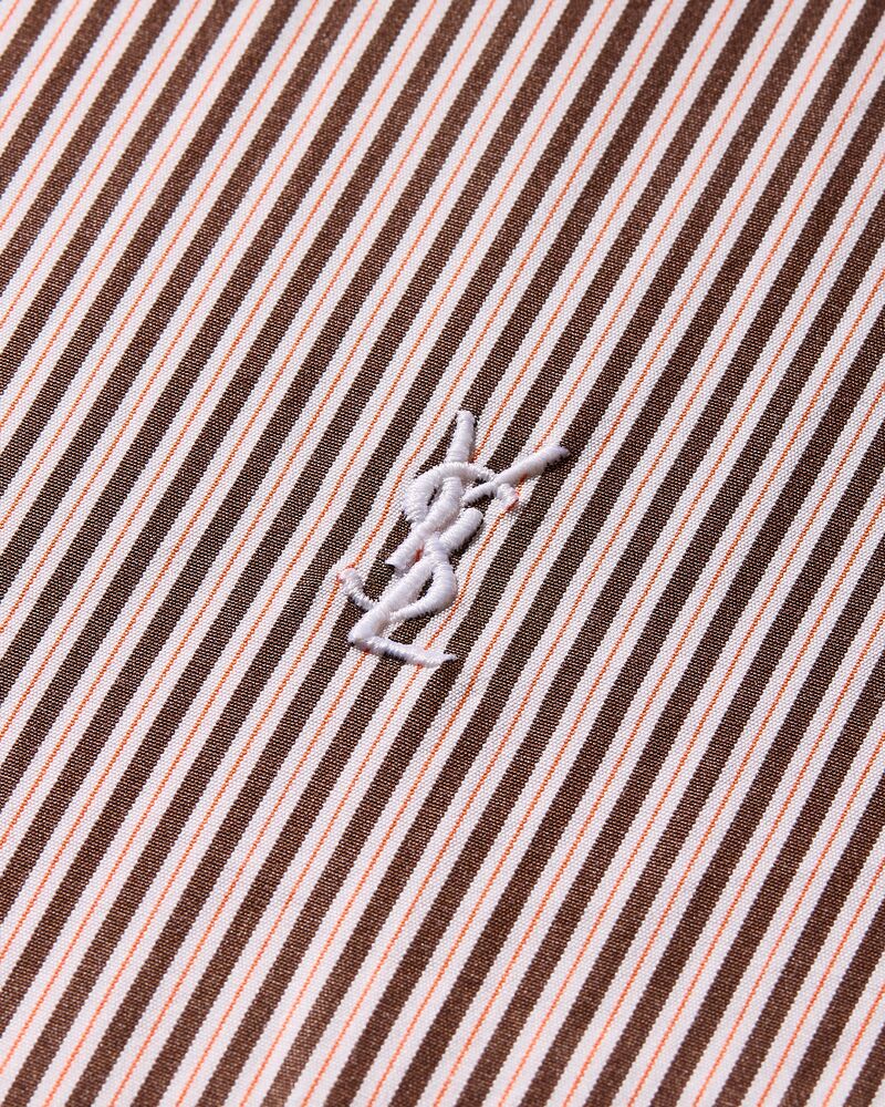 CASSANDRE shirt in striped cotton poplin