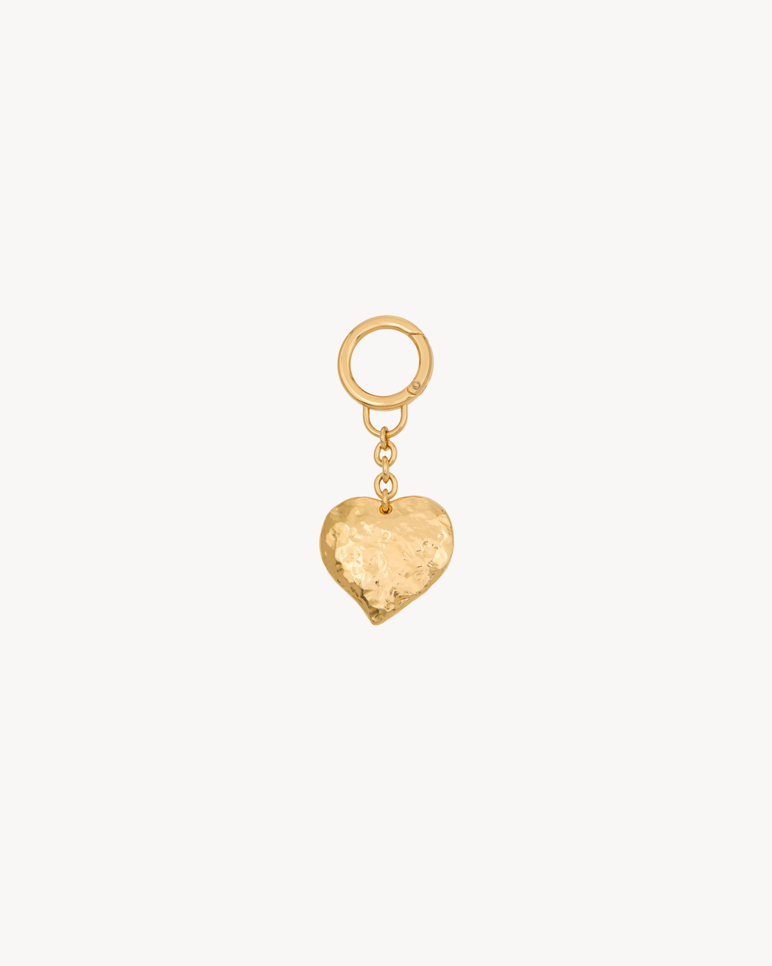 HEART KEYRING IN BRASS in Gold | Saint Laurent | YSL EN-US