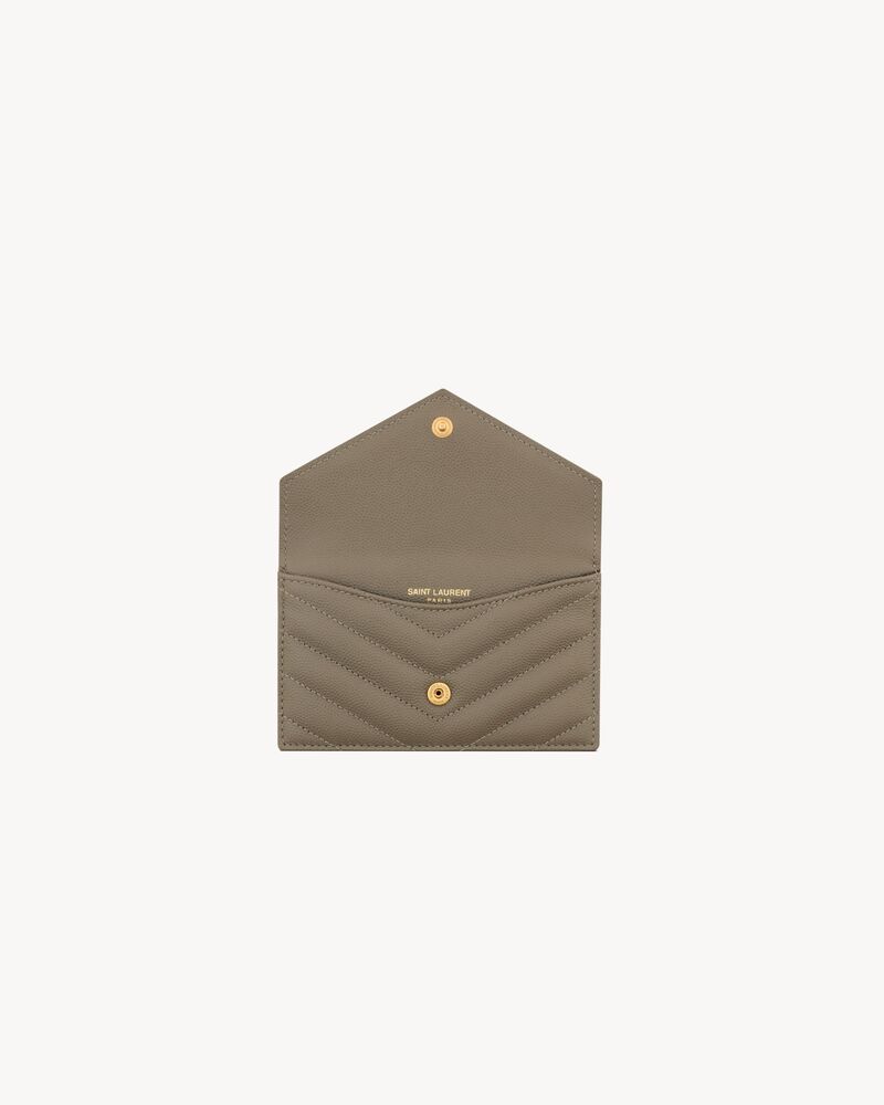 CASSANDRE FRAGMENTS flap card case in GRAIN DE POUDRE leather