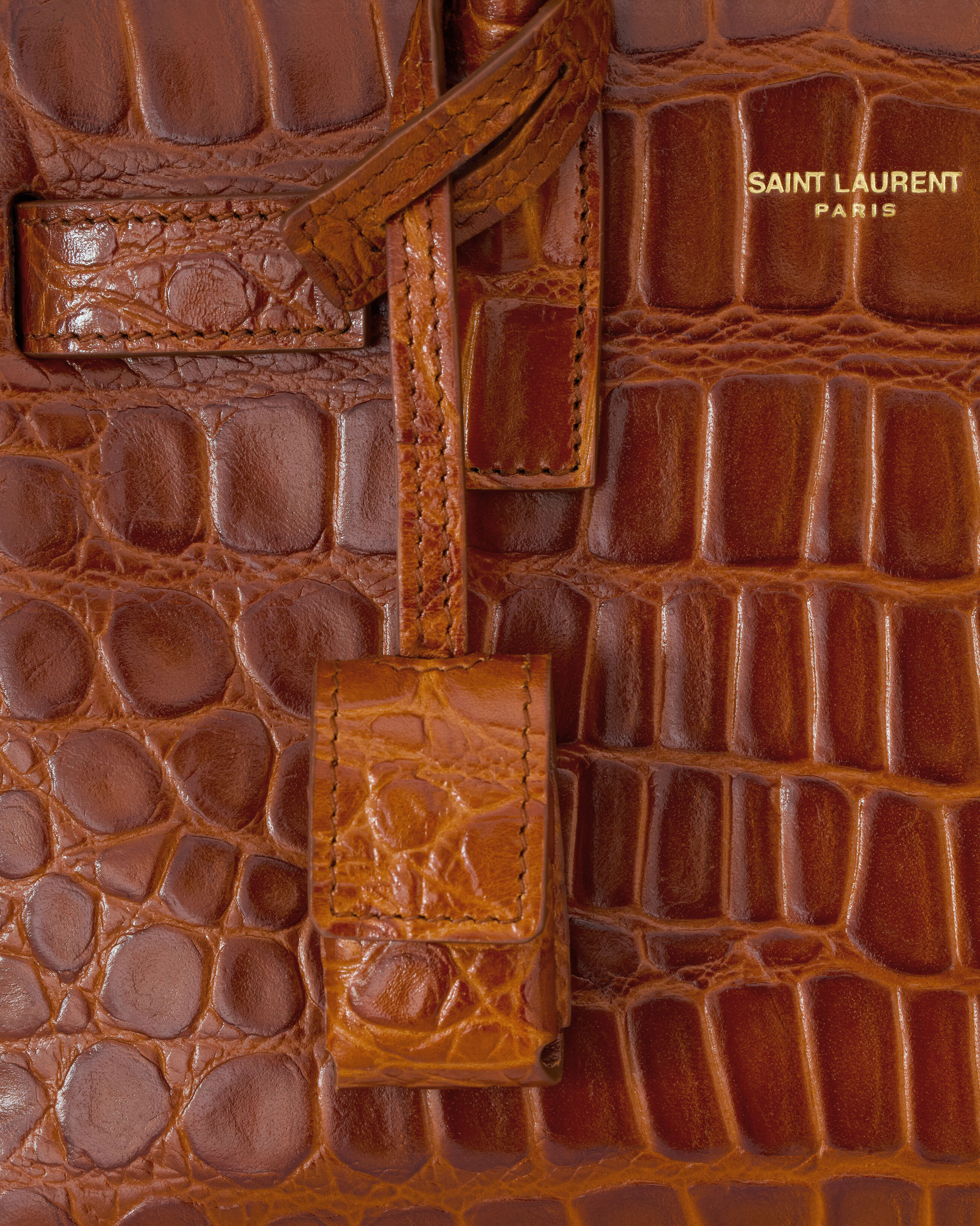 SAC DE JOUR in crocodile-embossed leather – NANO