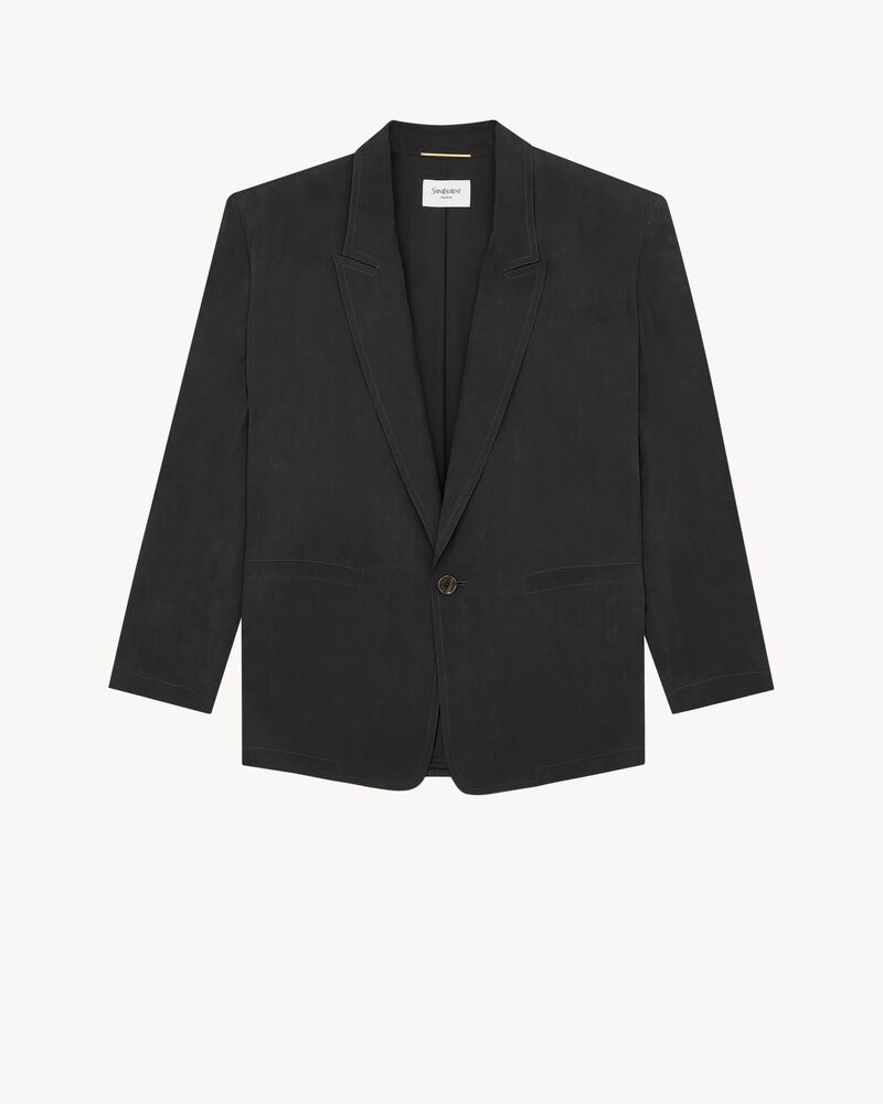 jacket in silk habotai