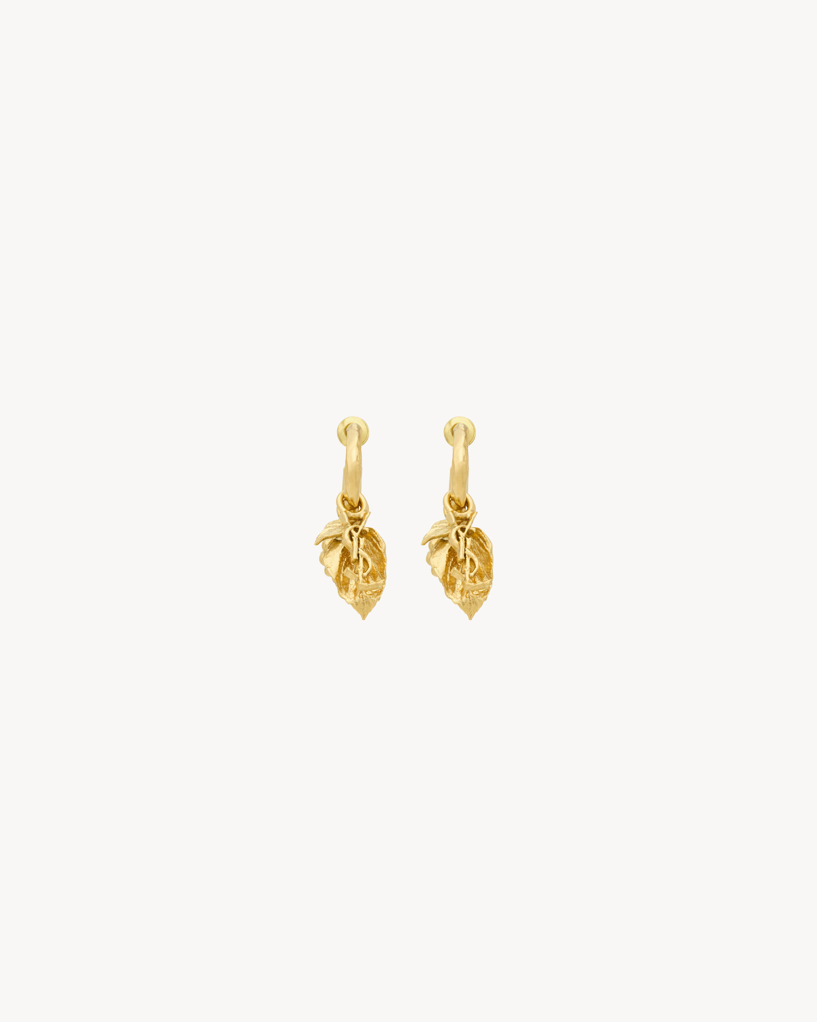 CASSANDRE berry charm hoop earrings in metal