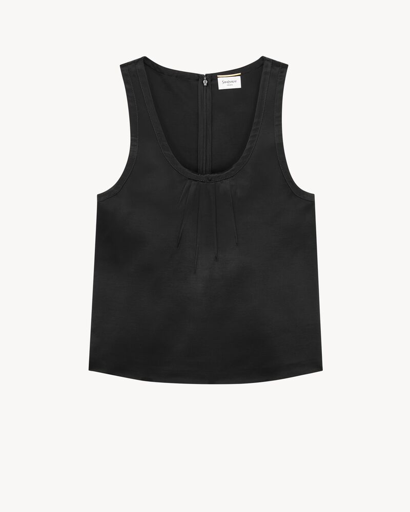 CASSANDRE shift top in satin