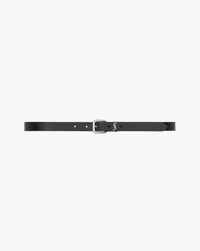 CASSANDRE ceinture à boucle rectangulaire en cuir