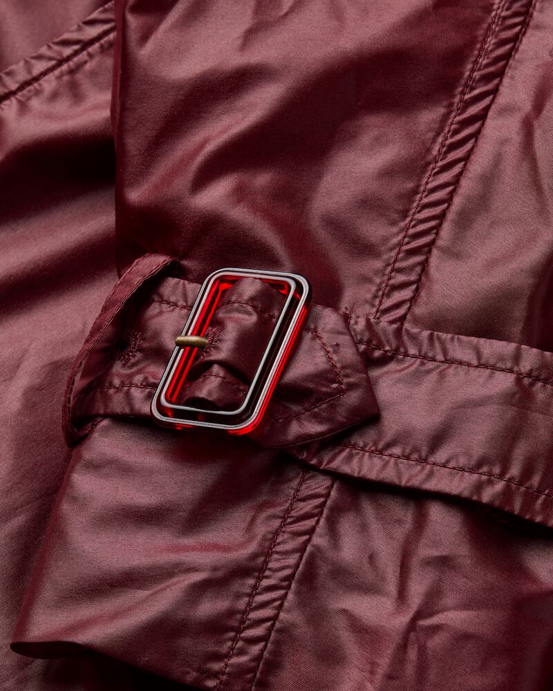 lavallière trench coat in water-resistant nylon