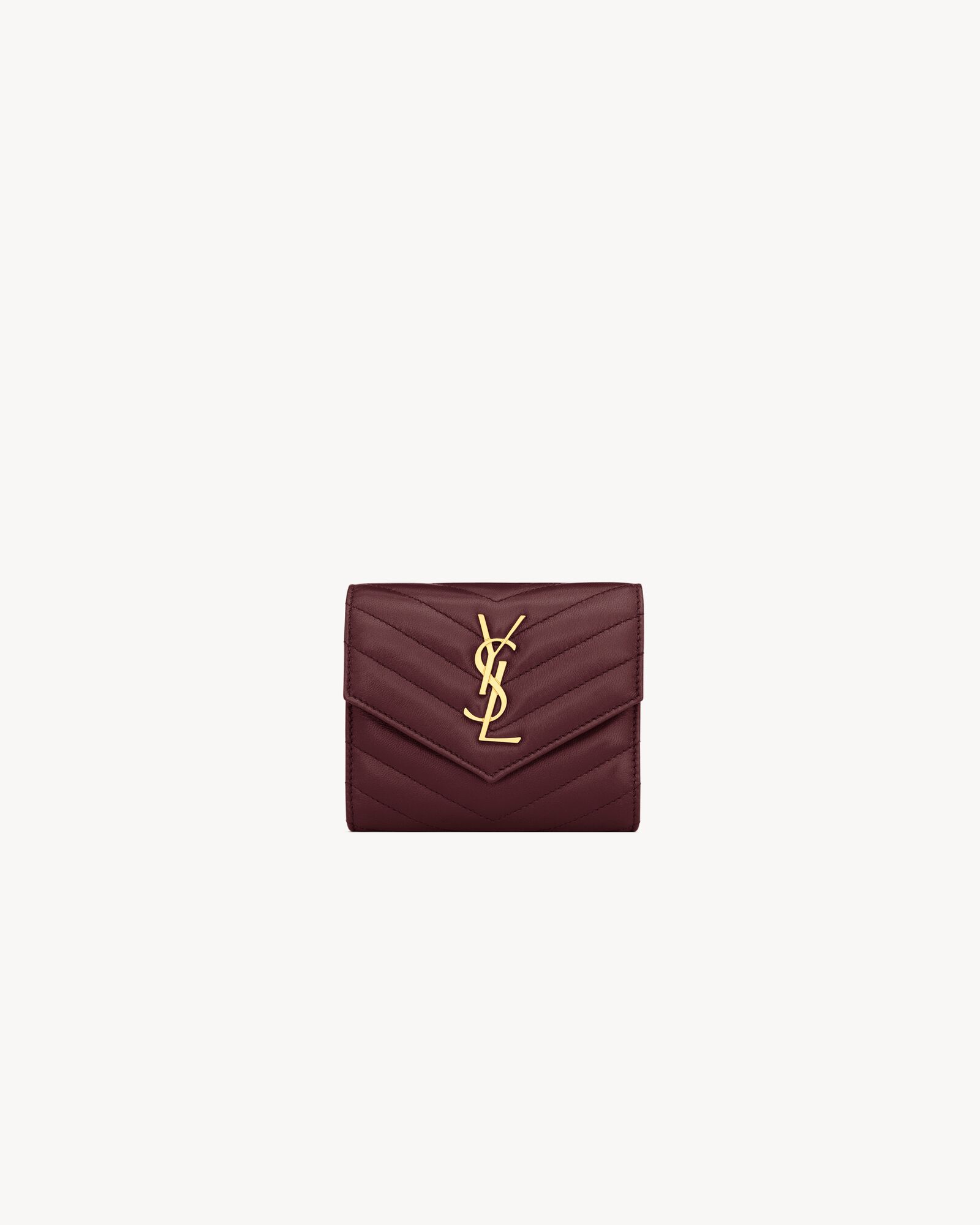 CASSANDRE compact tri fold wallet in lambskin — 403943AAA446195