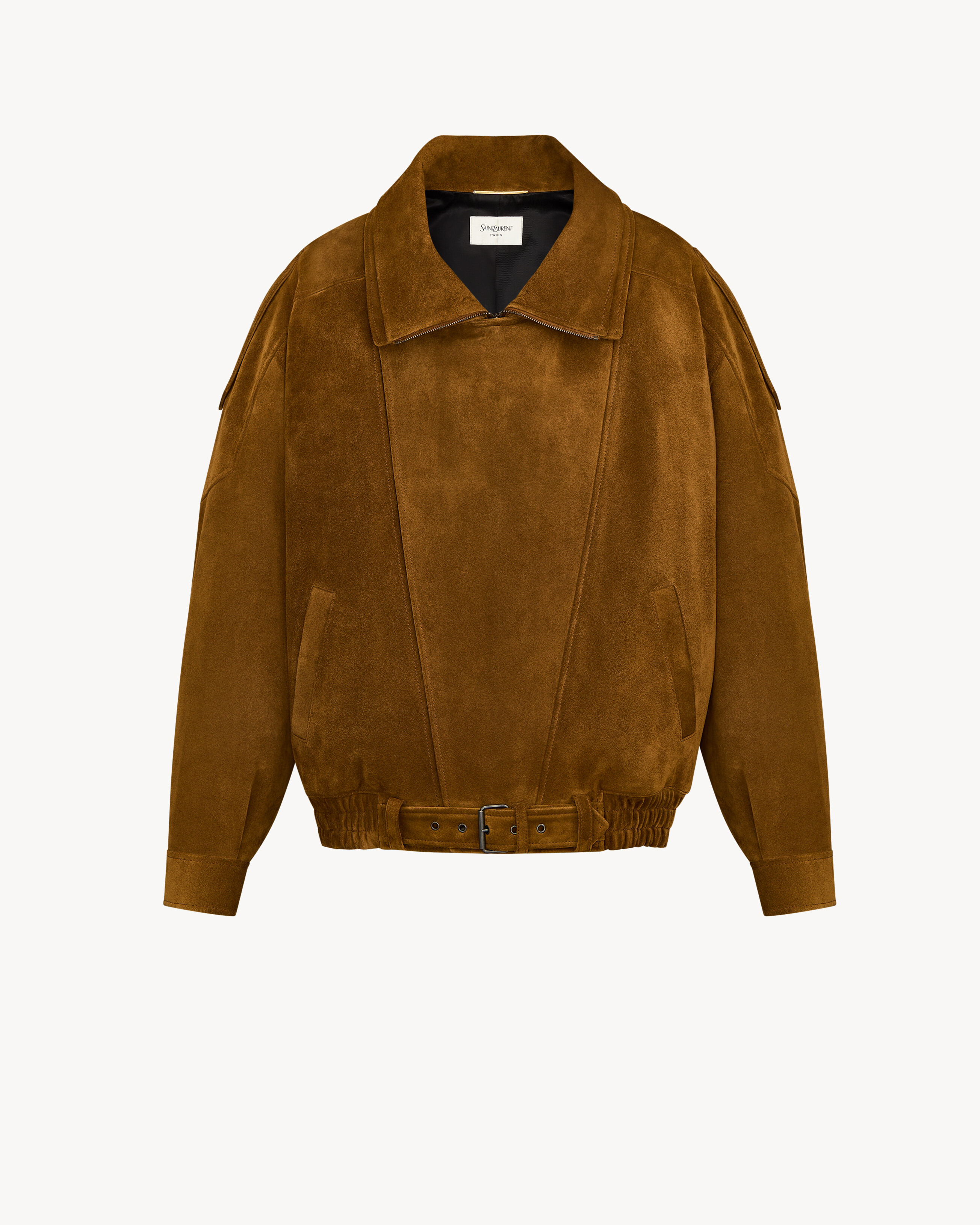 bomber jacket in vintage split leather
