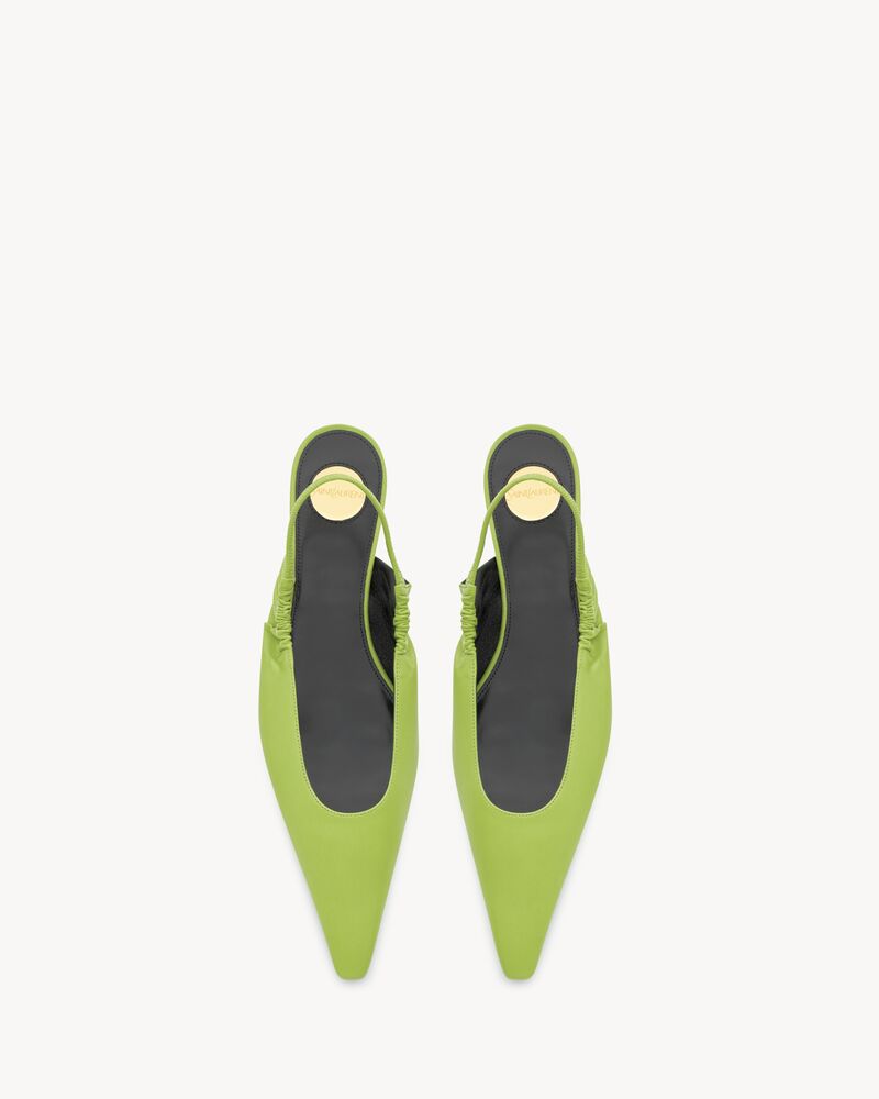 ANNE-MARIE slingback flats in smooth leather