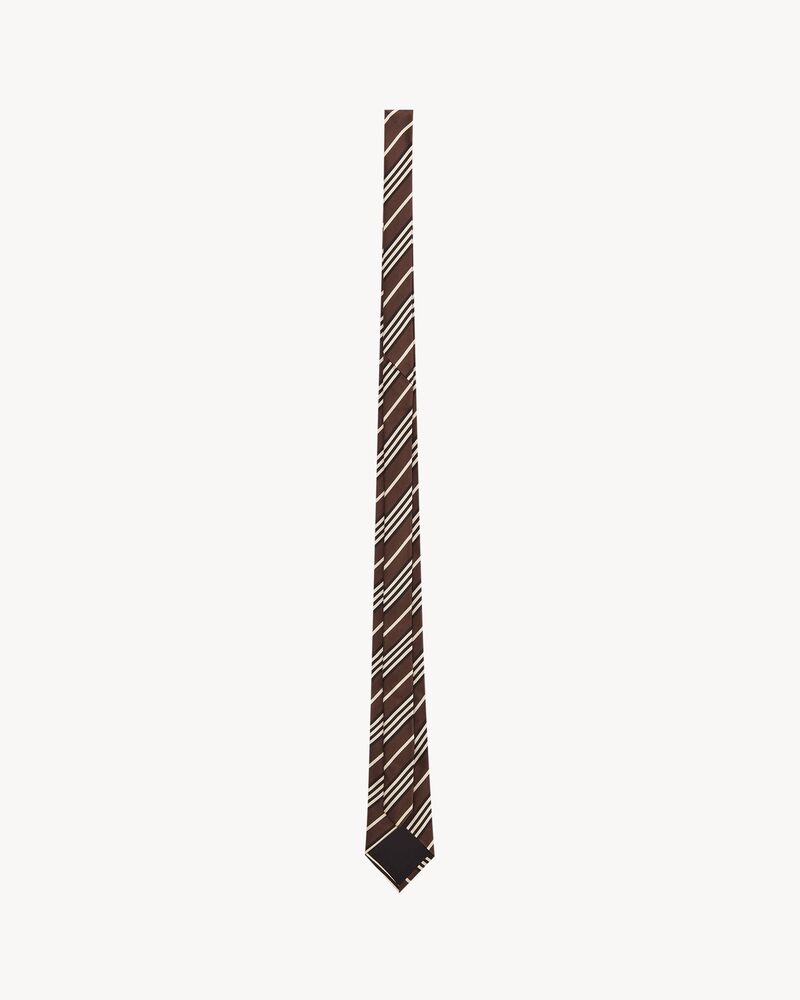 striped tie in silk