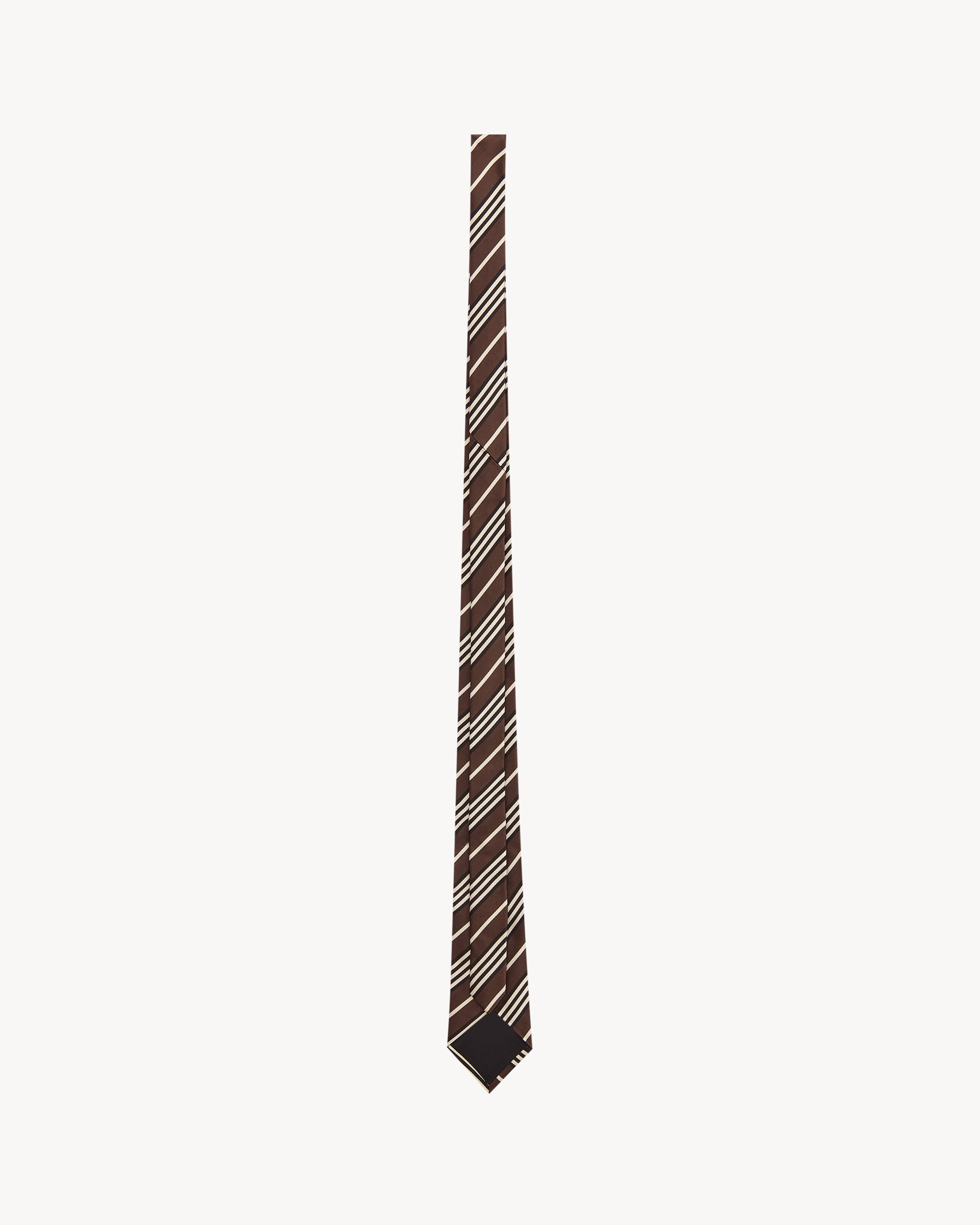 striped tie in silk