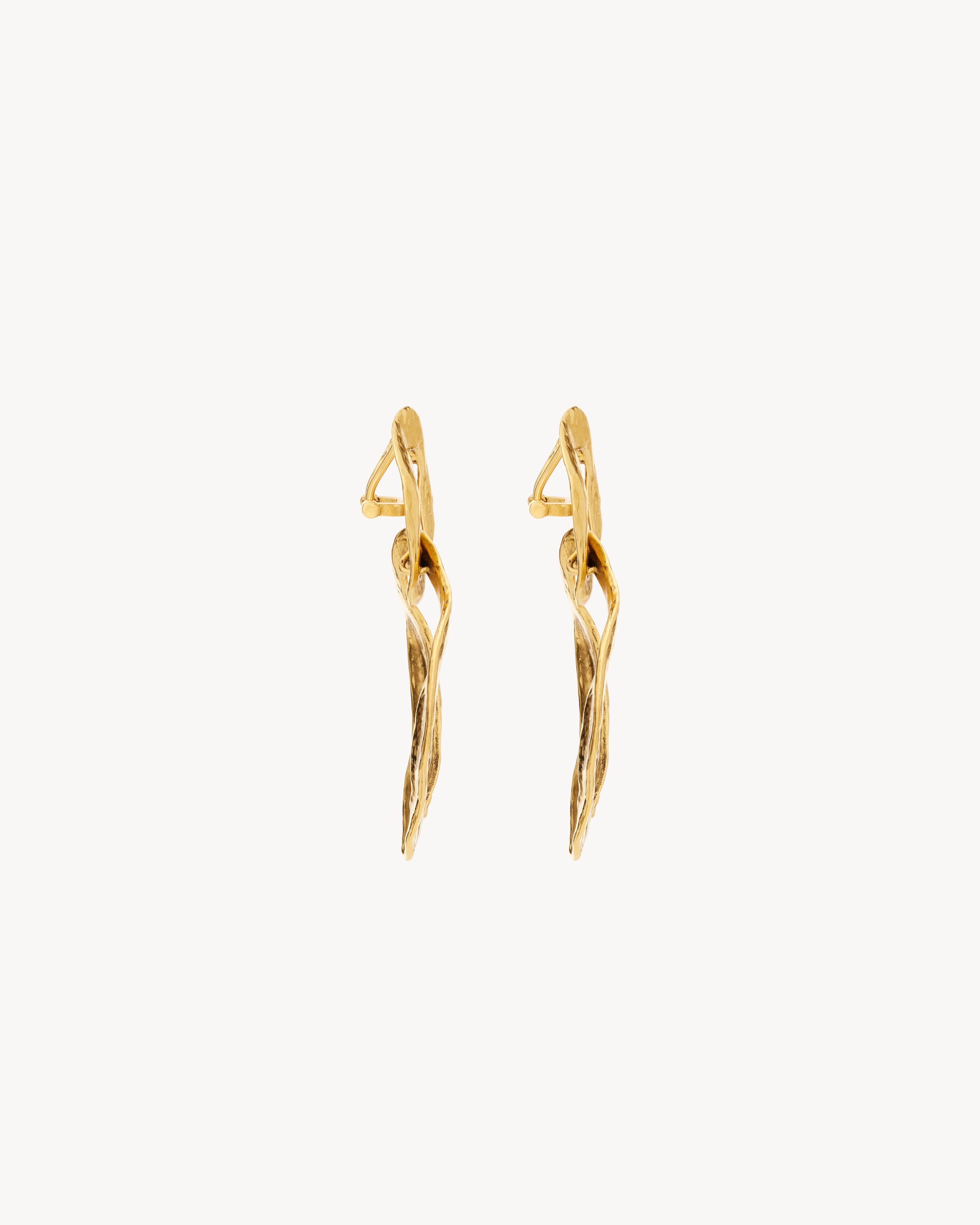 CASSANDRE link pendant earrings in metal