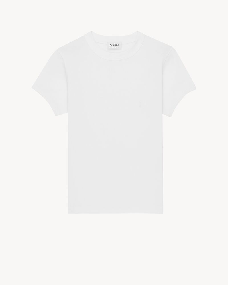 CASSANDRE T-shirt in ribbed cotton jersey