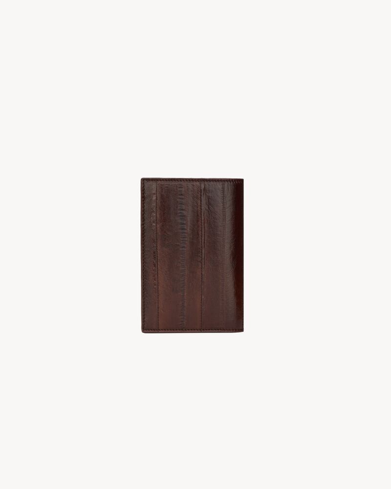 TINY CASSANDRE credit card wallet in hagfish