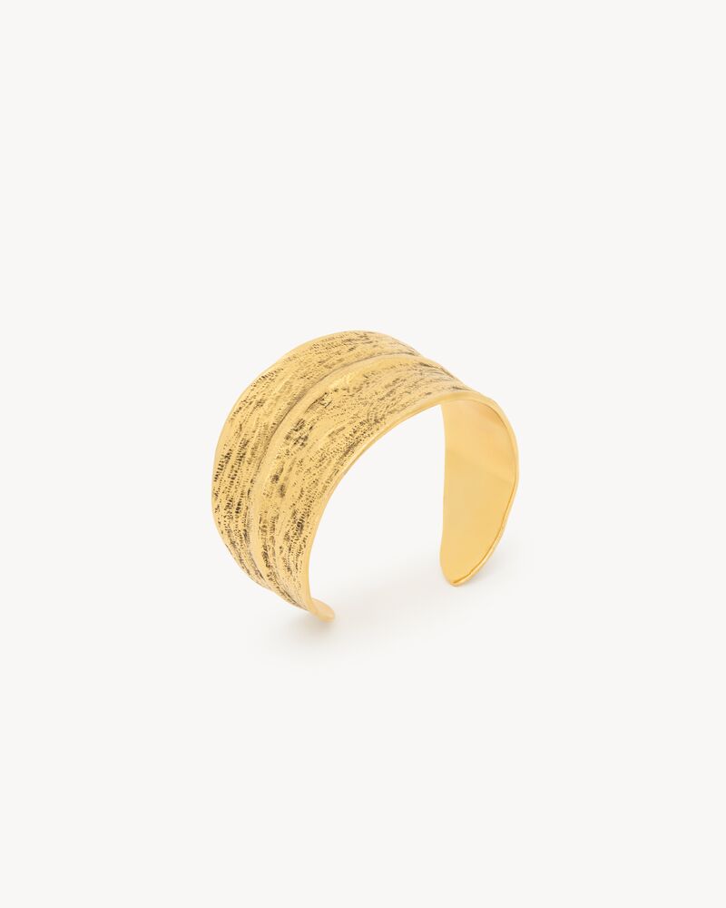 willow leaf cuff in metal