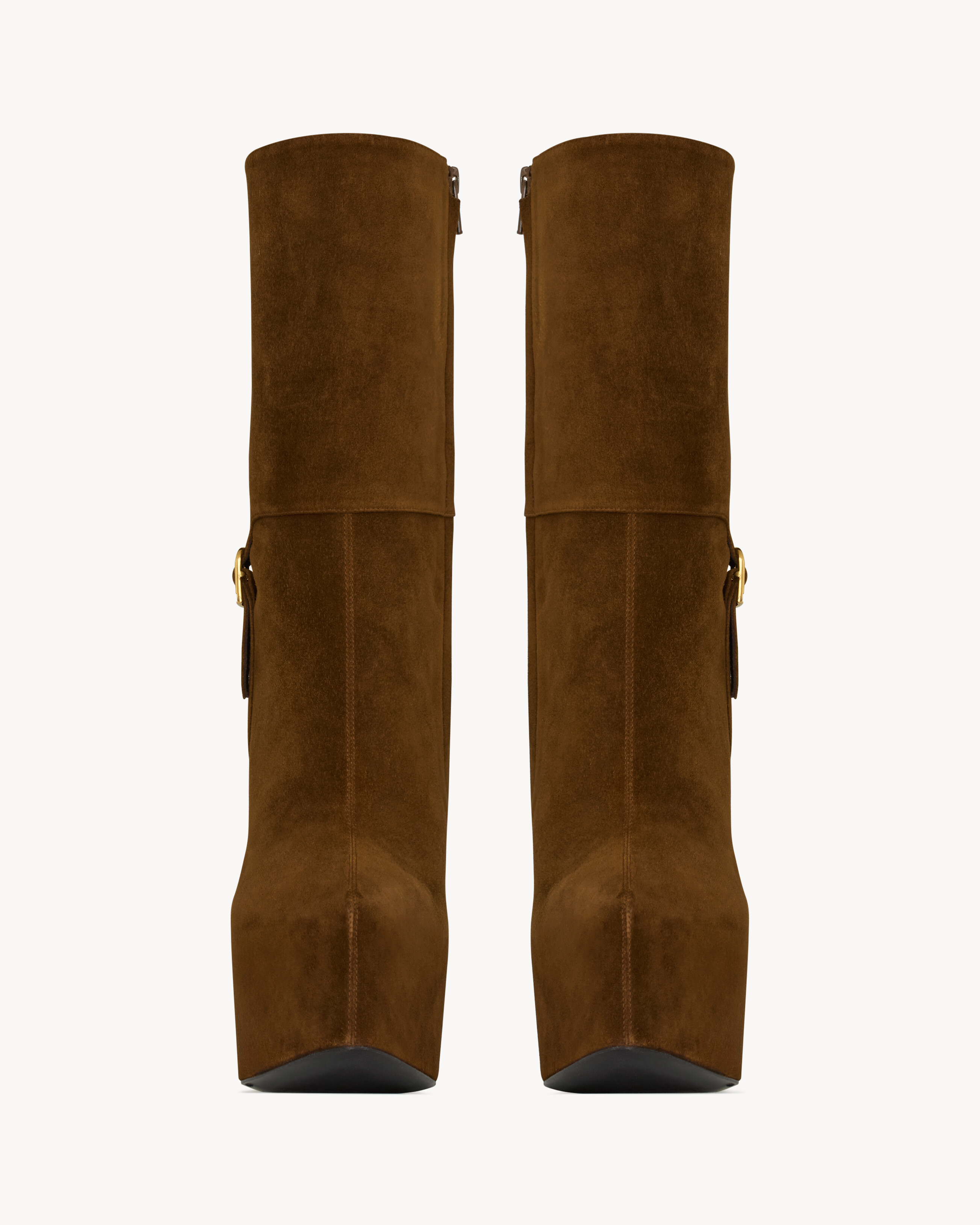 NICO platform booties in suede