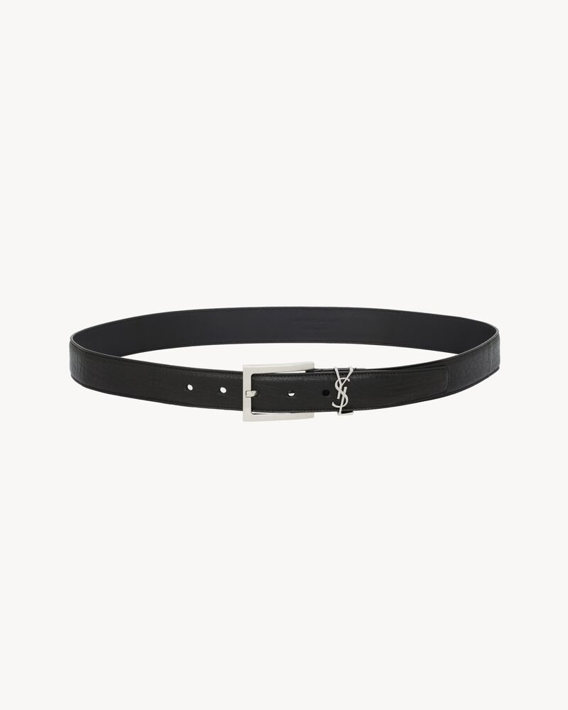 CASSANDRE belt in grained lambskin