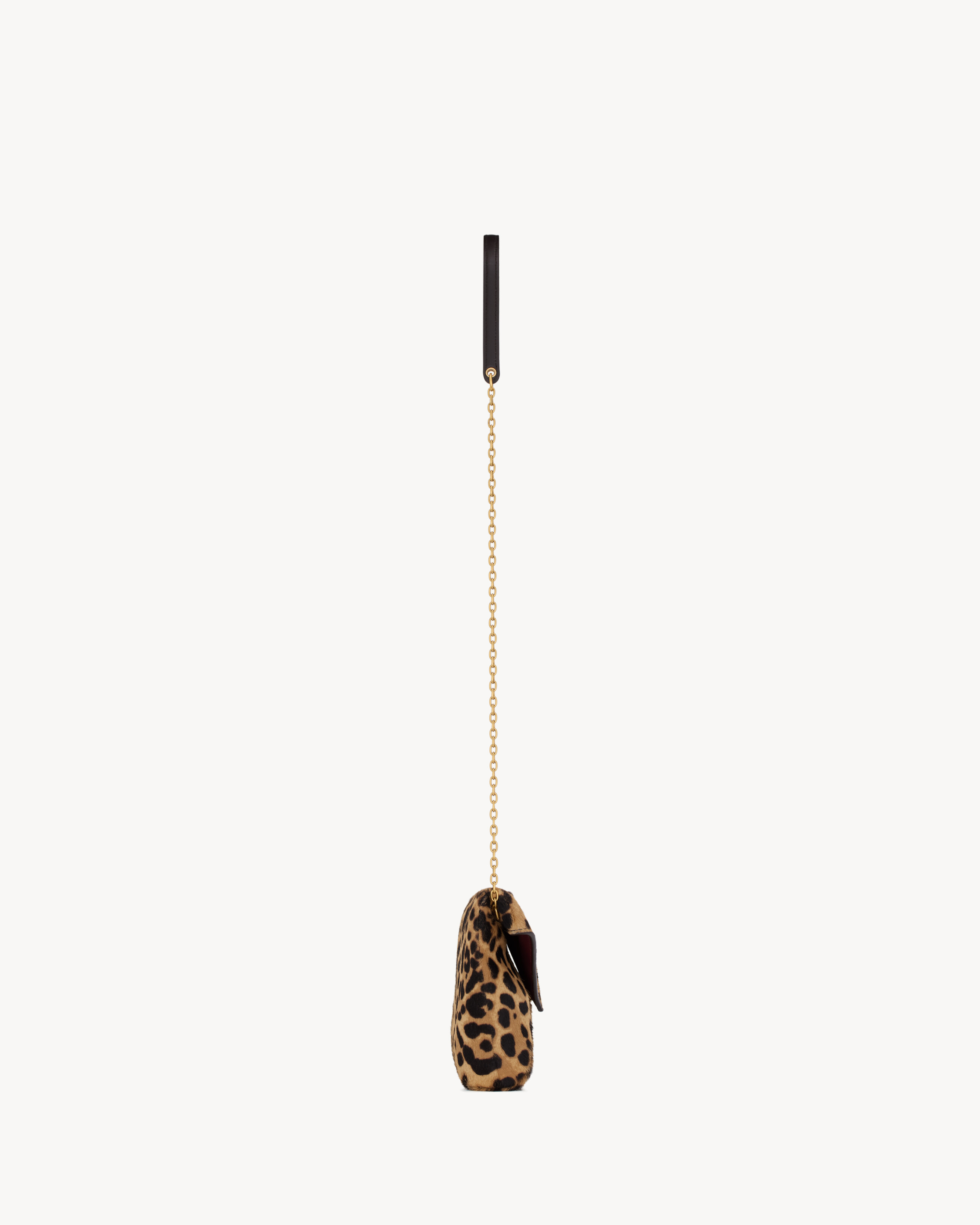 CASSANDRE small chain pouch in pony hair leather