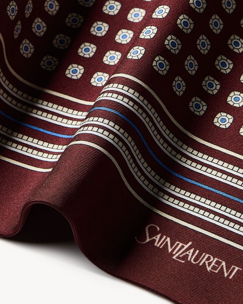 lavallière scarf in silk twill