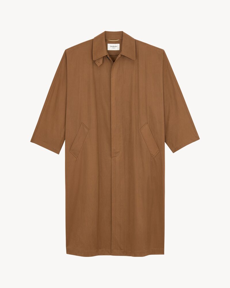 trench coat in water-repellent cotton