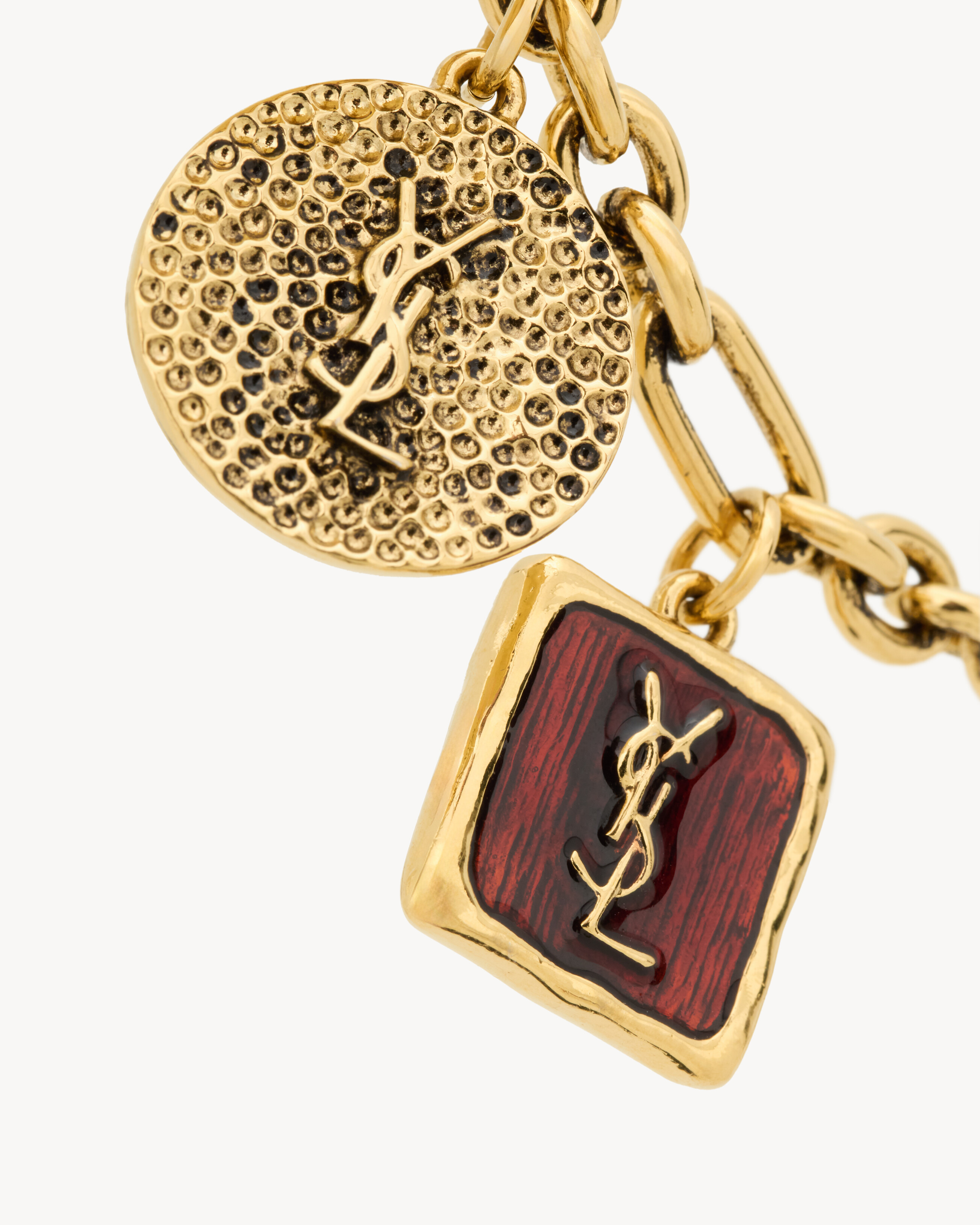 CASSANDRE charm bracelet in enamel and metal