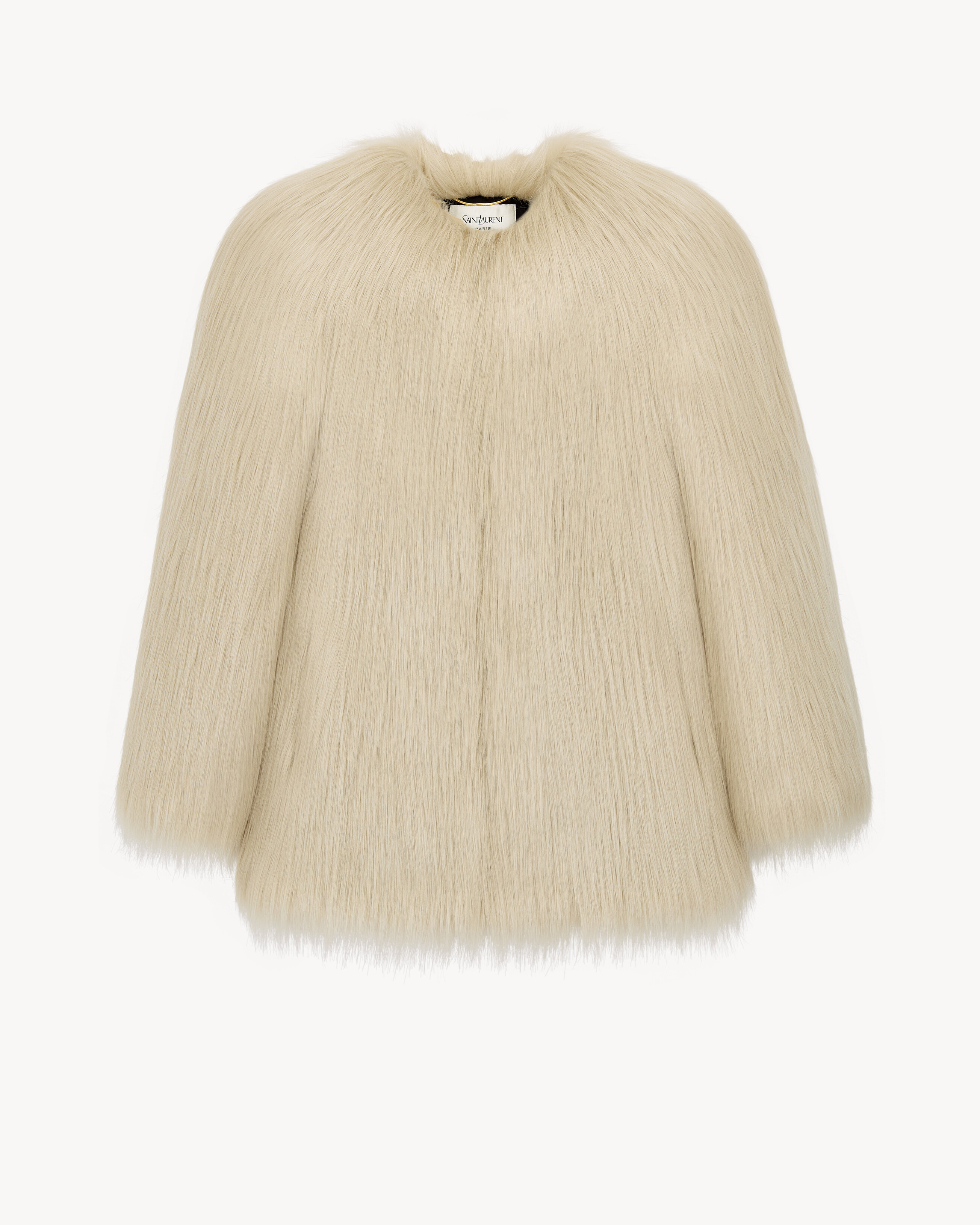 SHORT COAT IN ANIMAL-FREE FUR