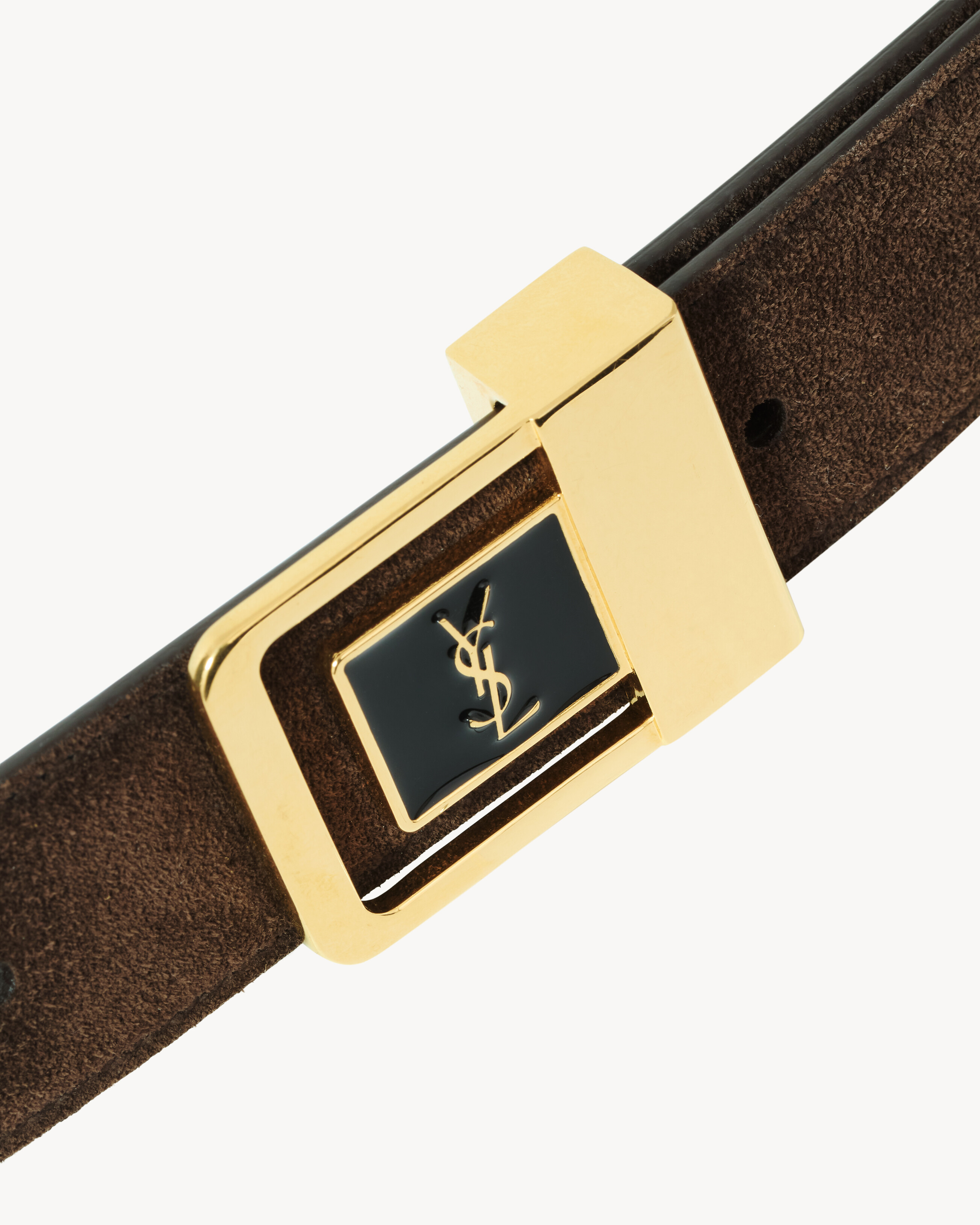 【Vintage】Yves Saint-Laurent バックル付きリストブレス LA 66 バックルベルト（スエード） ブラウン | Saint Laurent | YSL JP