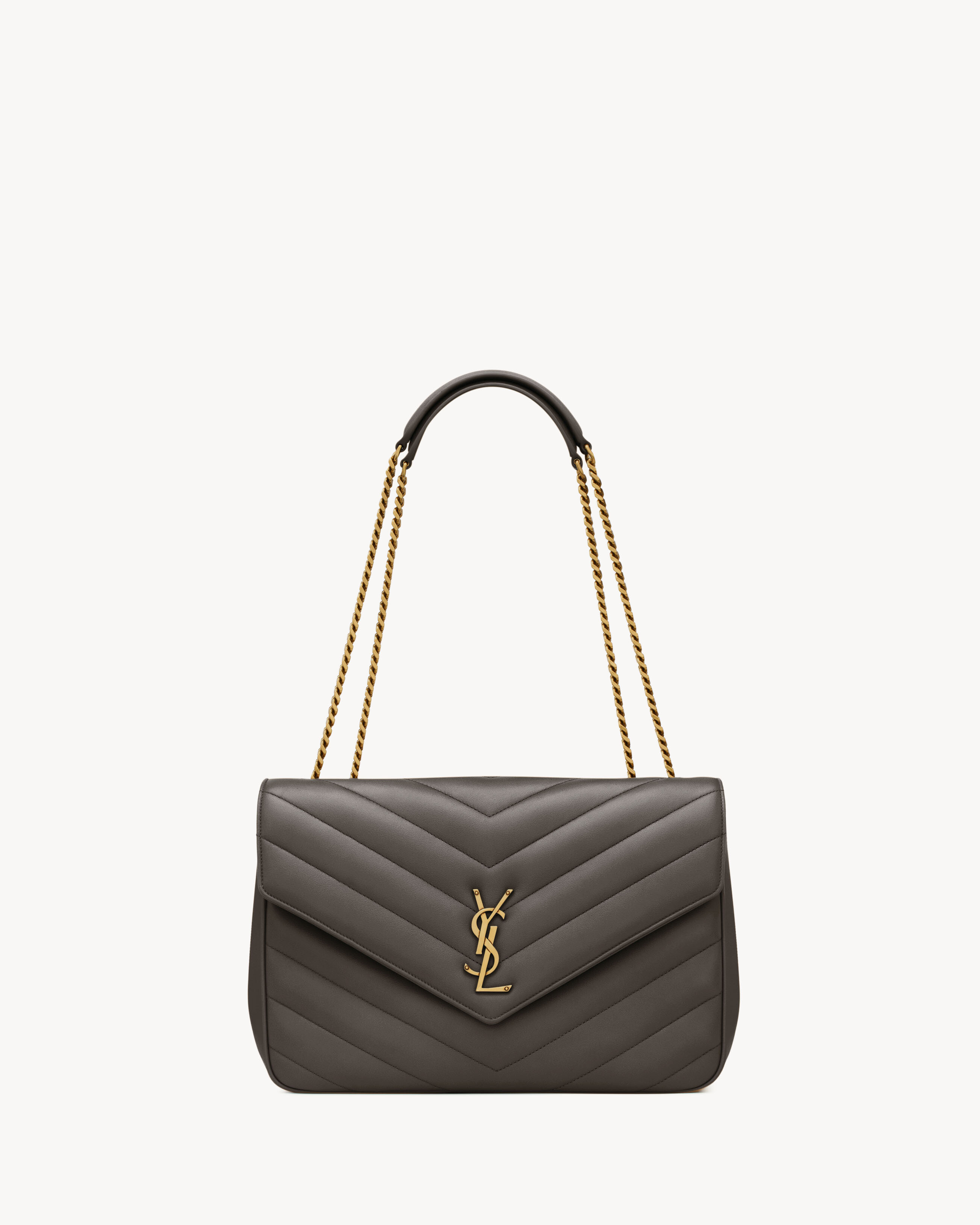 Bolso grande Loulou Large de piel de cordero Matelassé