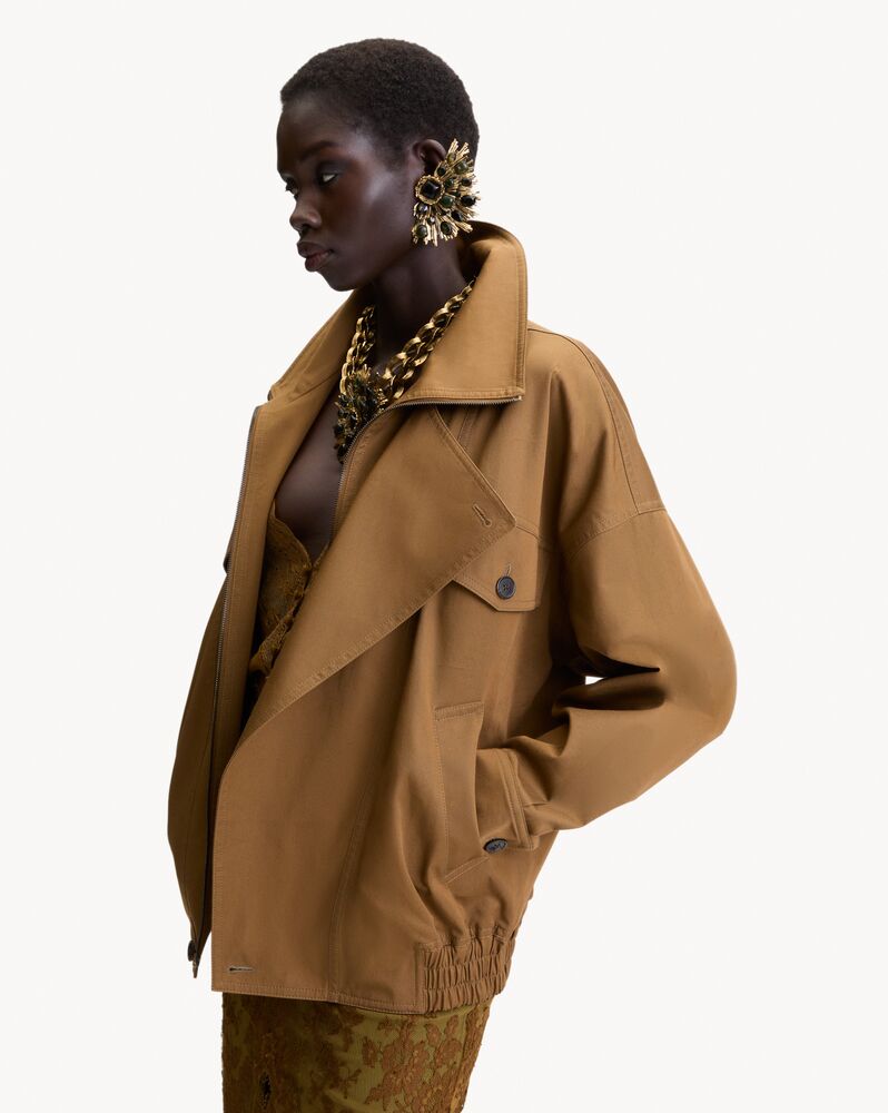 jacket in cotton serge