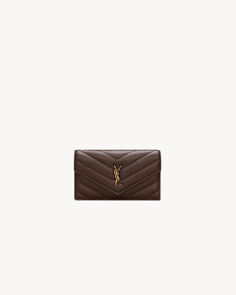 CASSANDRE FRAGMENTS flap card case in lambskin in Red | Saint