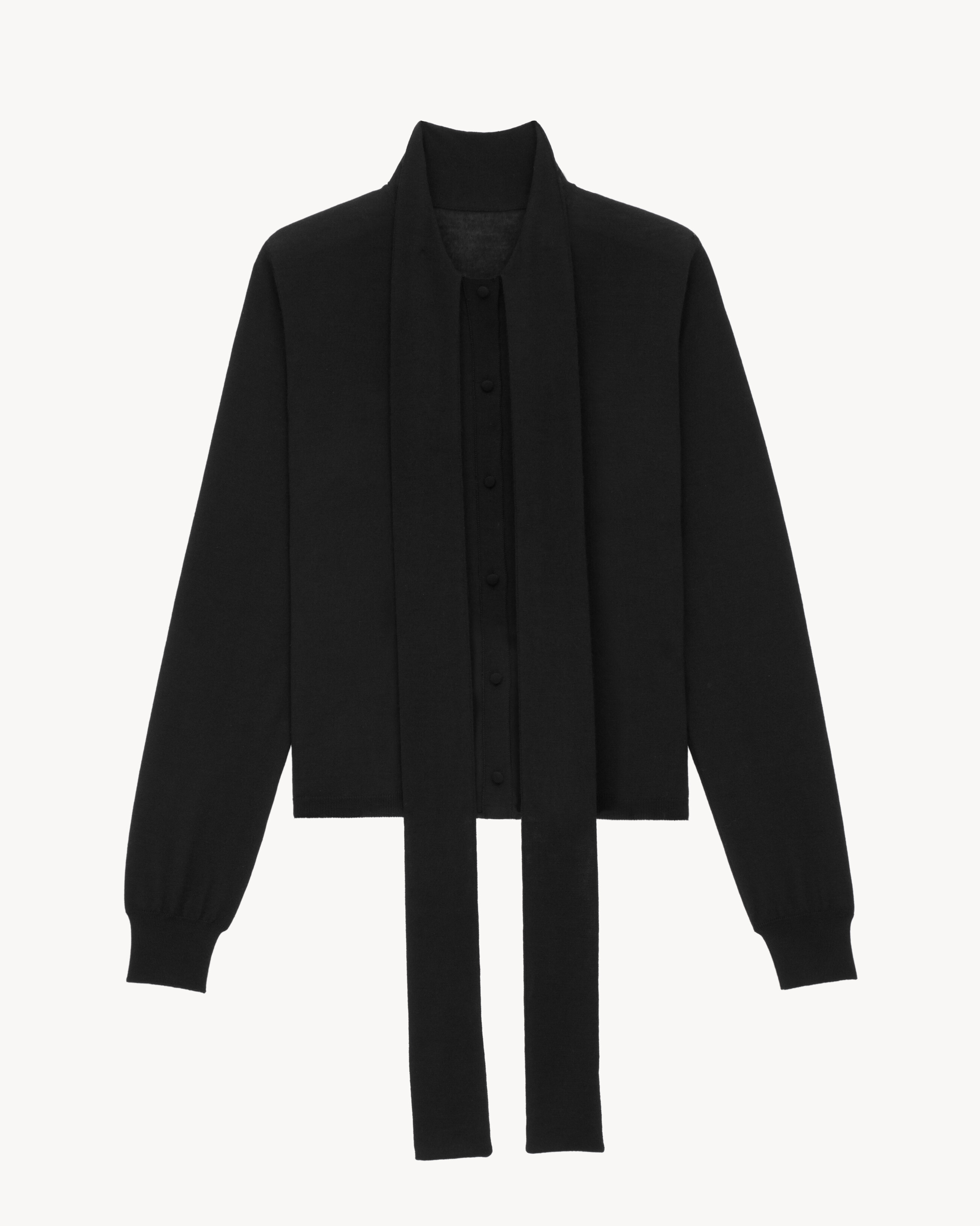 ラヴァリエ カーディガン（カシミヤ／ウール／シルク）