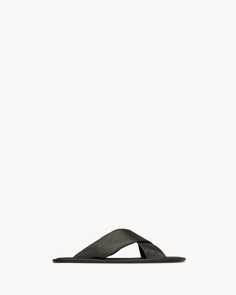 CARLYLE SLIDES in smooth leather