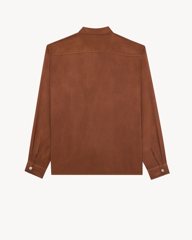 pajama top in silk satin