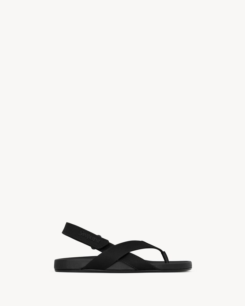 CULVER sandals in satin crepe