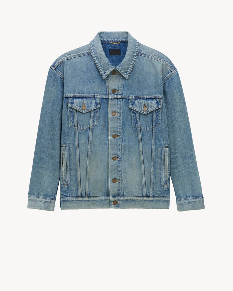 Chaqueta vaquera oversize de denim azul Trash estilo años 70